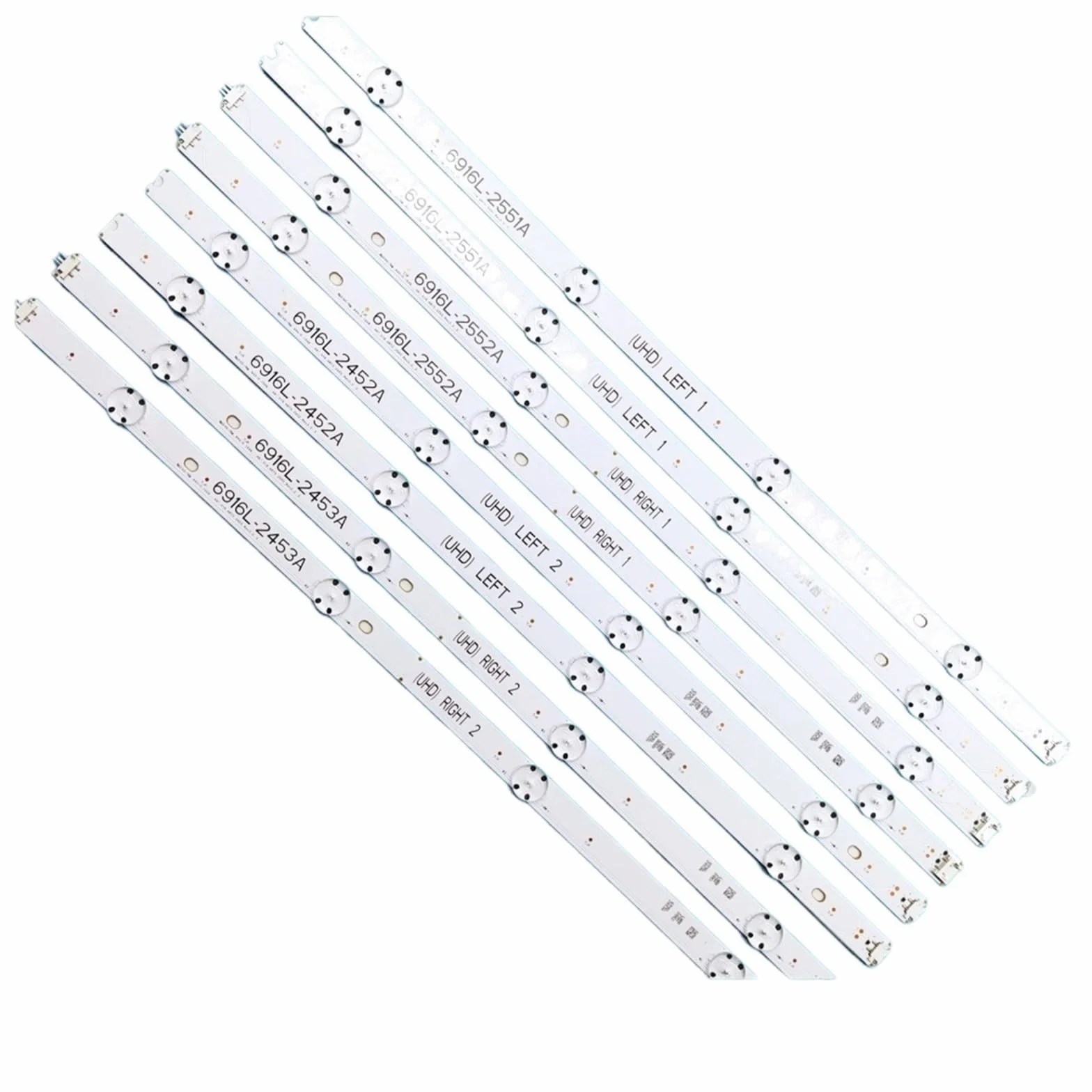 Bande De Rétroéclairage LED Pièce/Ensemble, for LG TV 49 Pouces 49UH6500 6916L-2452A 6916L-2453A 6916L-2551A 6916L-2552A 49UH676V 49UH650V 49UH668V