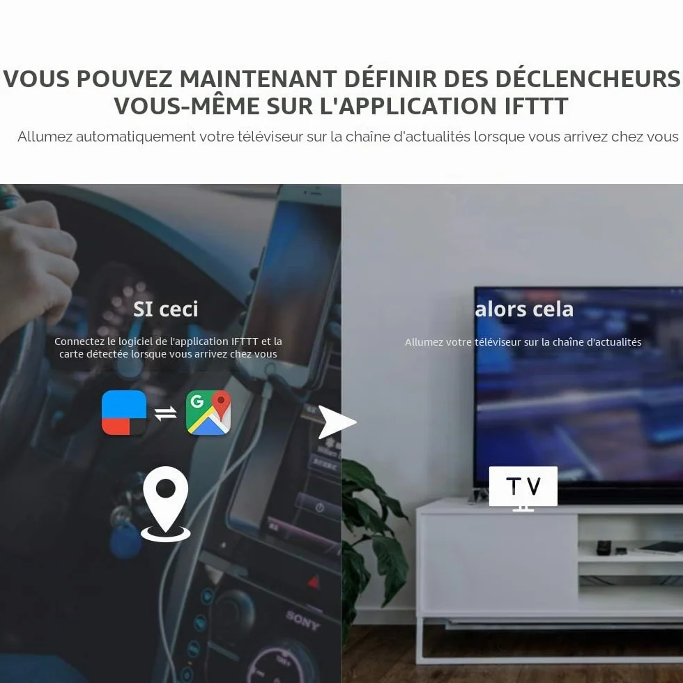 BroadLink RM4 Pro Télécommande Universelle IR/RF (Wi-FI 2.4GHz), Codes d’Apprentissage pour Maison Intelligente, TV, STB, AC, Rideaux, Compatible Alexa