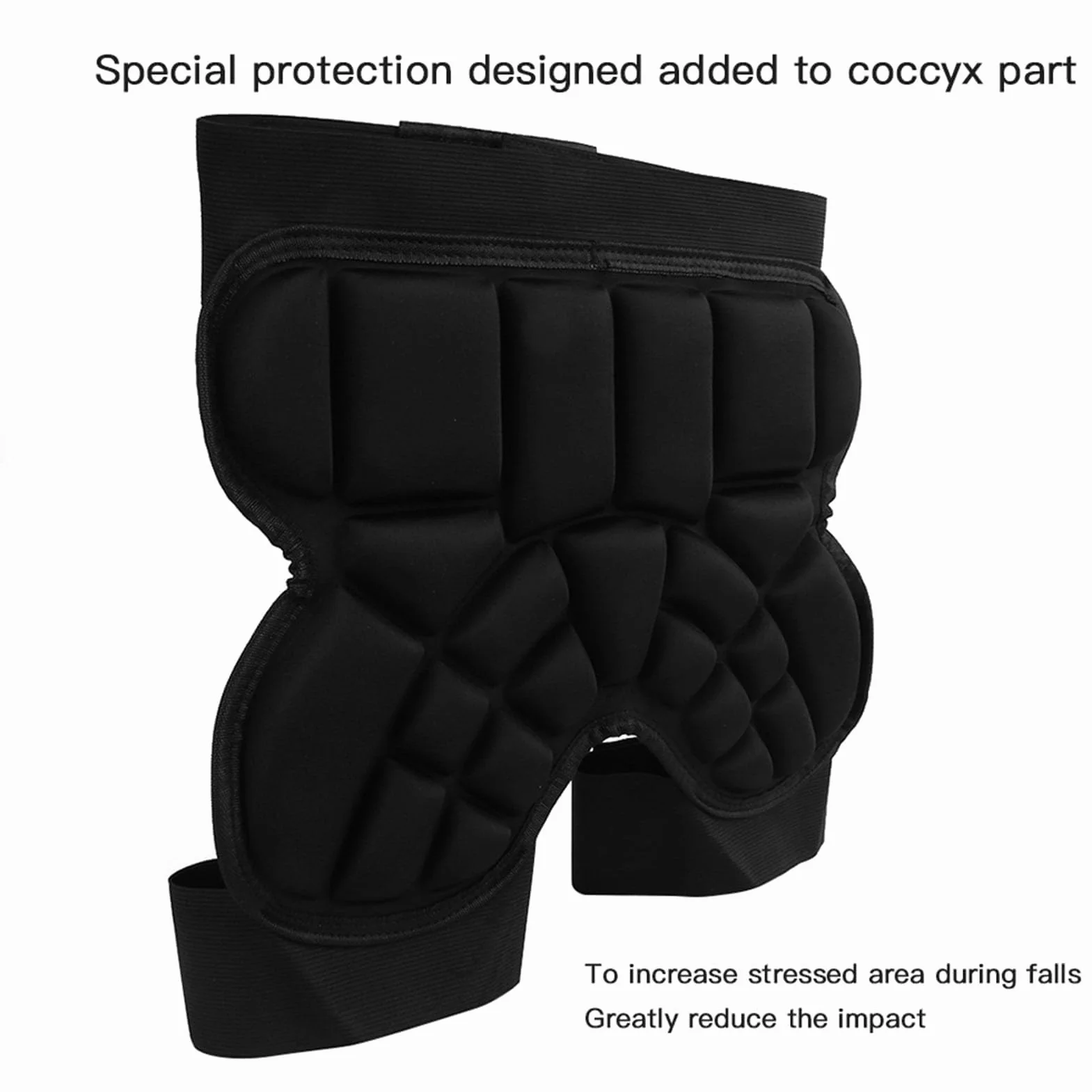 Protection de Hanche pour Enfants Shorts Ski Patinage Antidérapantes Snowboard Pantalons Rembourrés Protecteur de Hanche