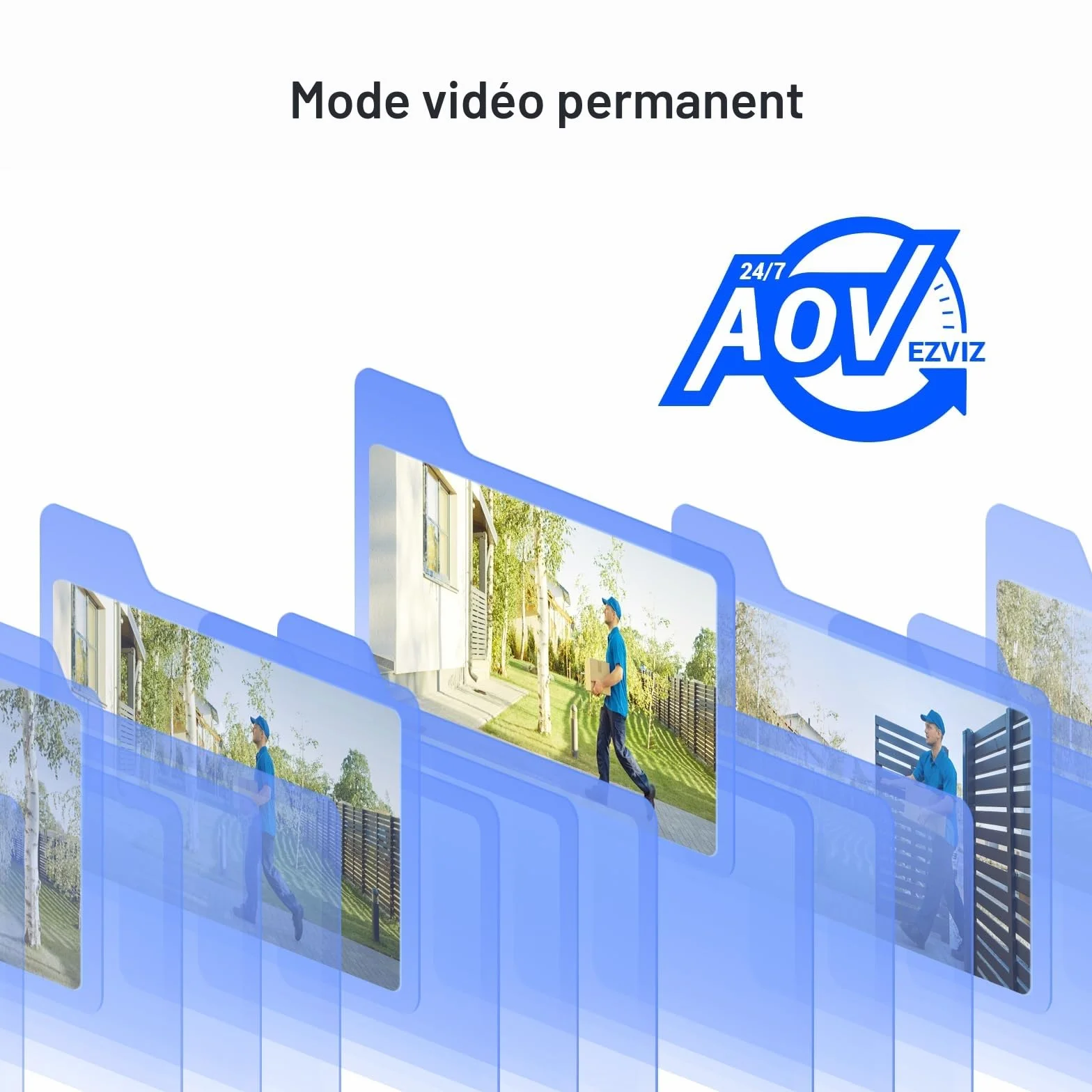 EZVIZ CB5 4K Camera Surveillance WiFi Exterieure sans Fil à Batterie, Camera Solaire Exterieur, Vision Nocturne en Couleure, Détection de Forme Humaine/Véhicule, Défense Active, Étanche IP65, Alexa