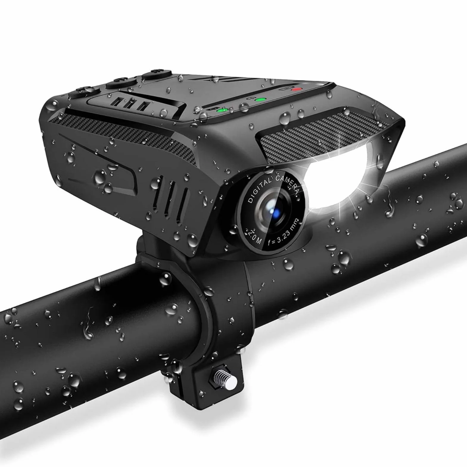 Nedis Caméra de vélo - 1080p@30fps - 2MPixel - 600min - 70°- 600min - Support Inclus - Noir
