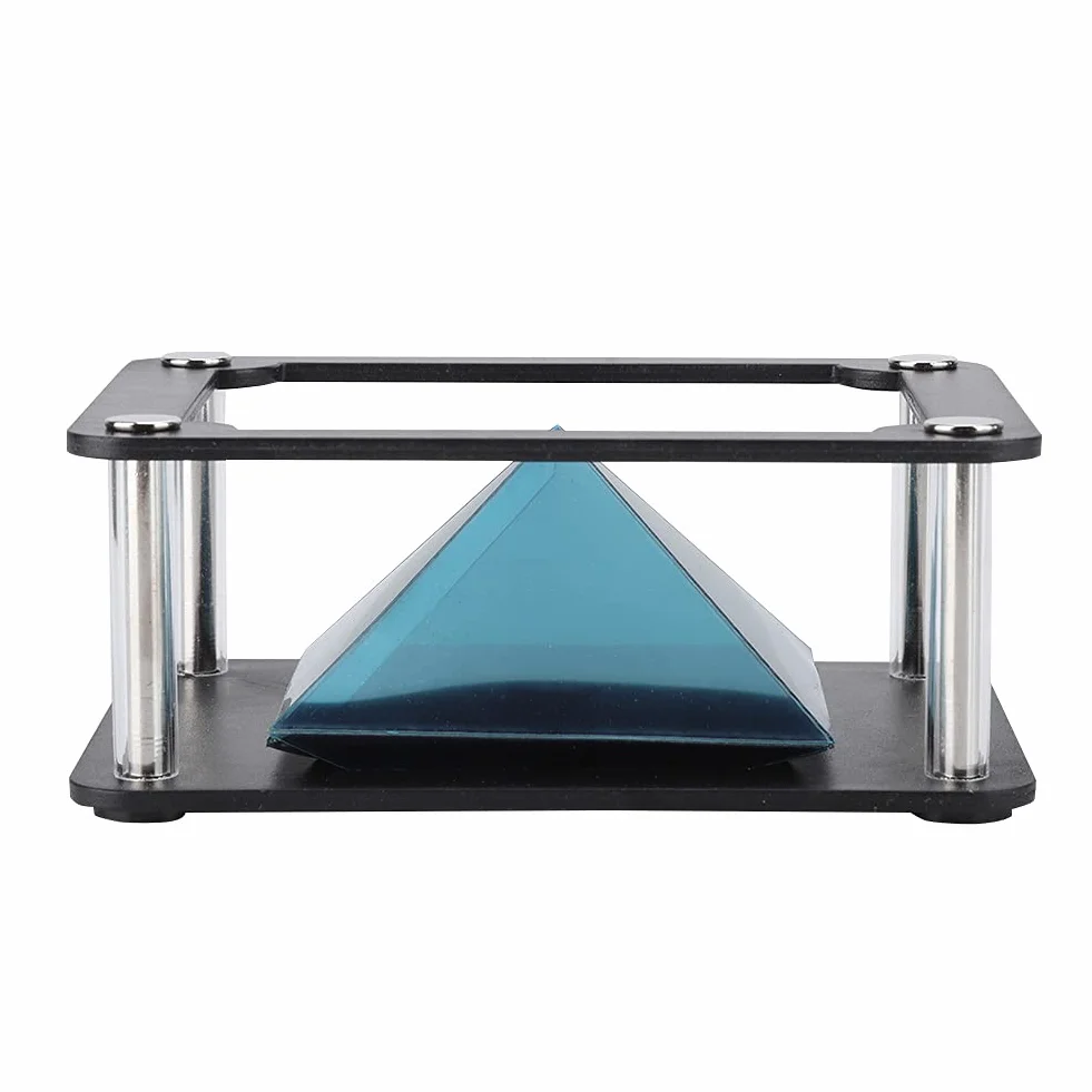 Projecteur pyramide holographique 3D pour smartphone 3,5-6 pouces, support d'affichage hologramme 360°