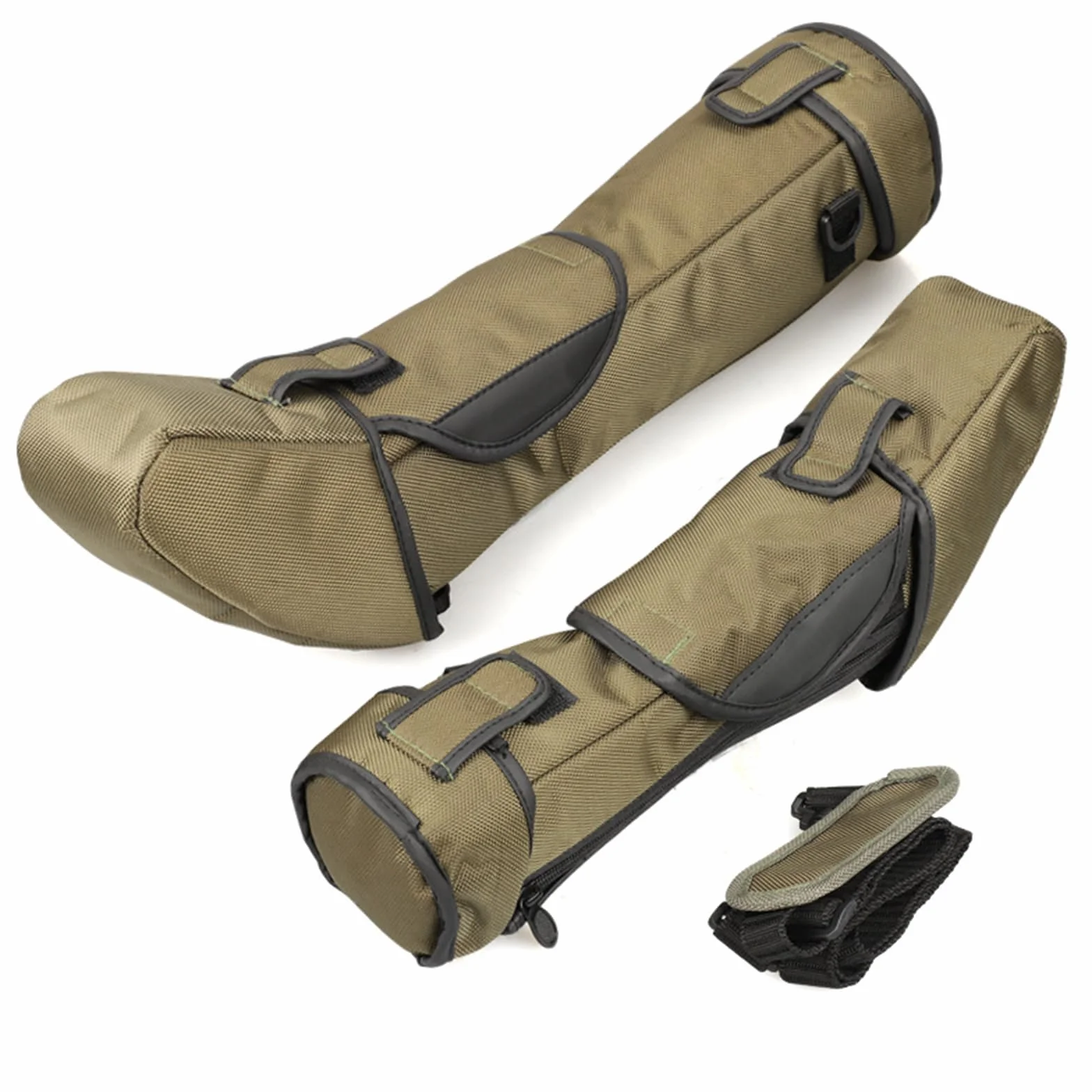 Étui pour Longue Vue Souple HD avec Bandoulière Dégagement Rapide Sac de Transport Télescope 100mm Vert