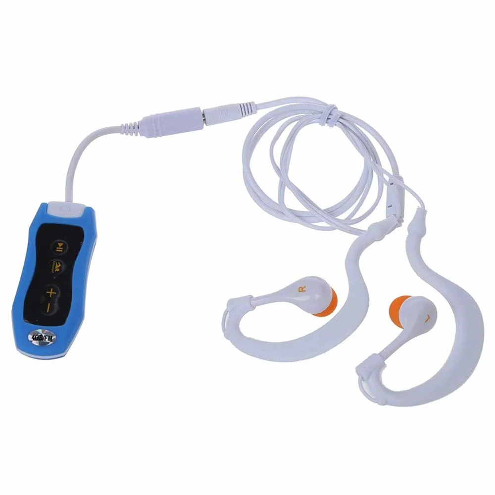 Lecteur de Musique MP3 étanche IPX8 FM Radio 4G 8G Sport Natation Plongée