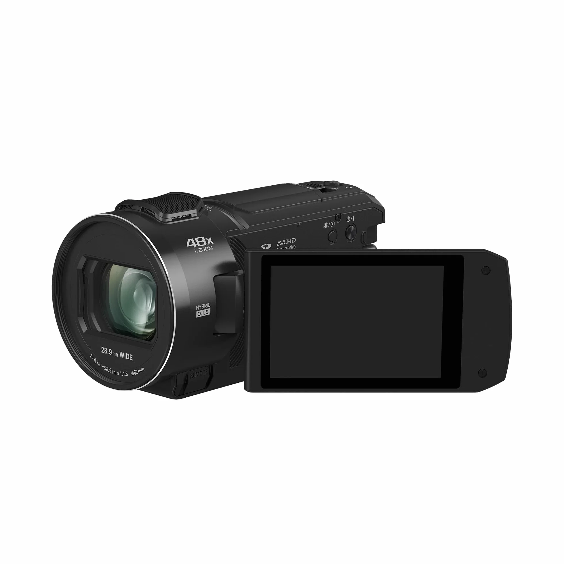 Panasonic V900 Caméscope Full HD 50p Zoom Optique 24x Grand Angle 25mm Noir Version Française