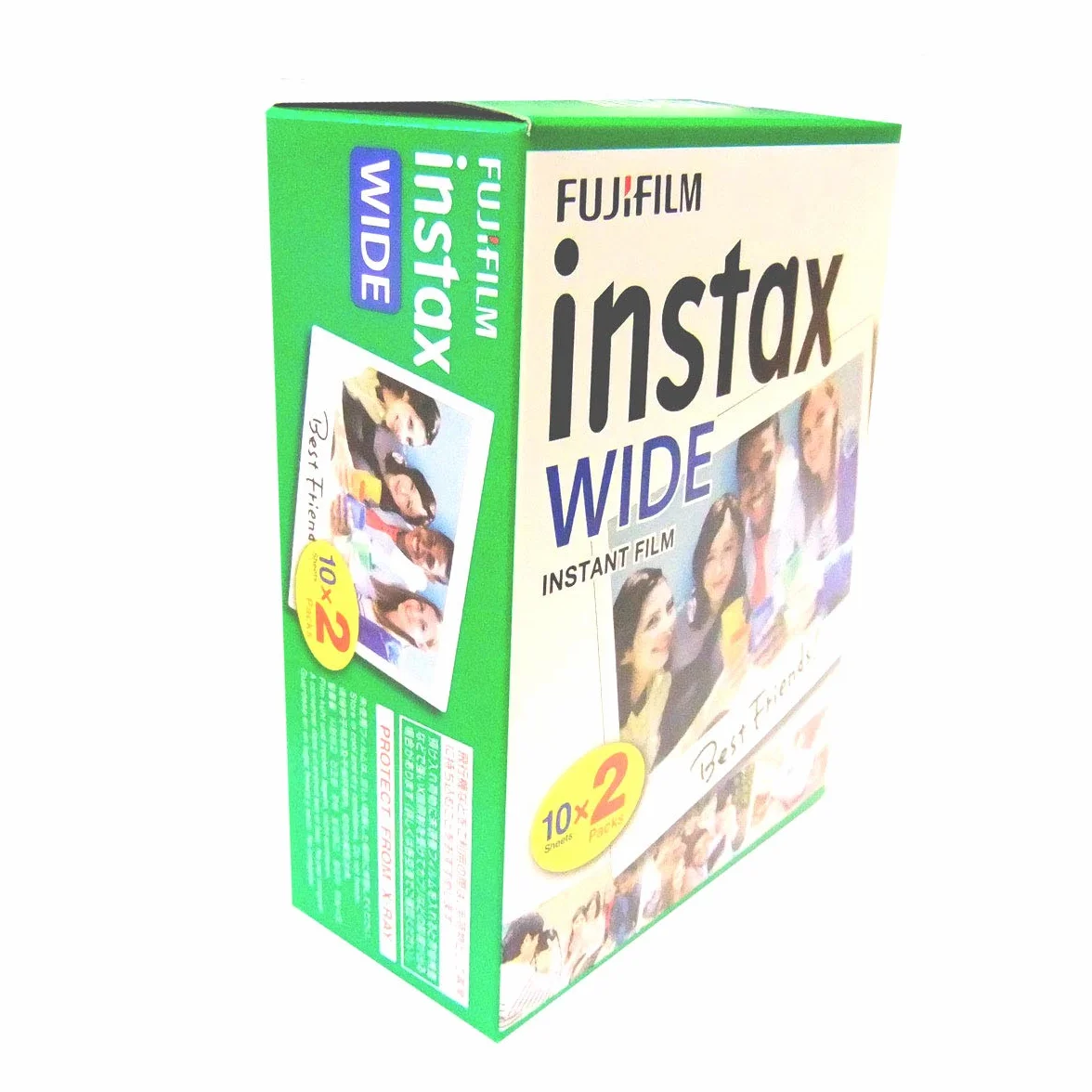 Fujifilm Instax Wide – Lot de 5 boîtes de 20 pellicules (100 photos format large) pour appareil photo instantané Fuji Instax 210 200 100 300