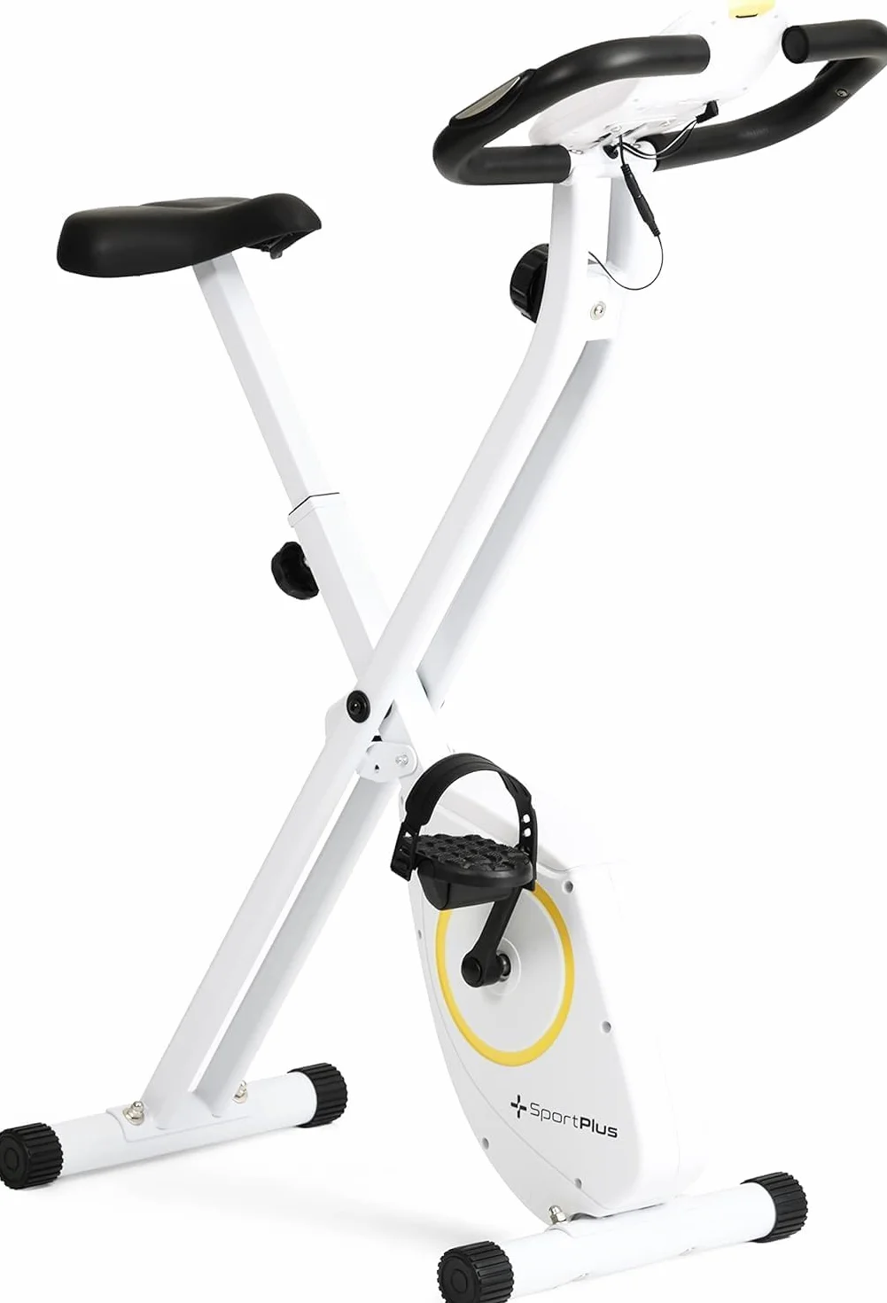SportPlus Vélo d'appartement pliable silencieux pour la maison compatible avec l'application Fitnessbike