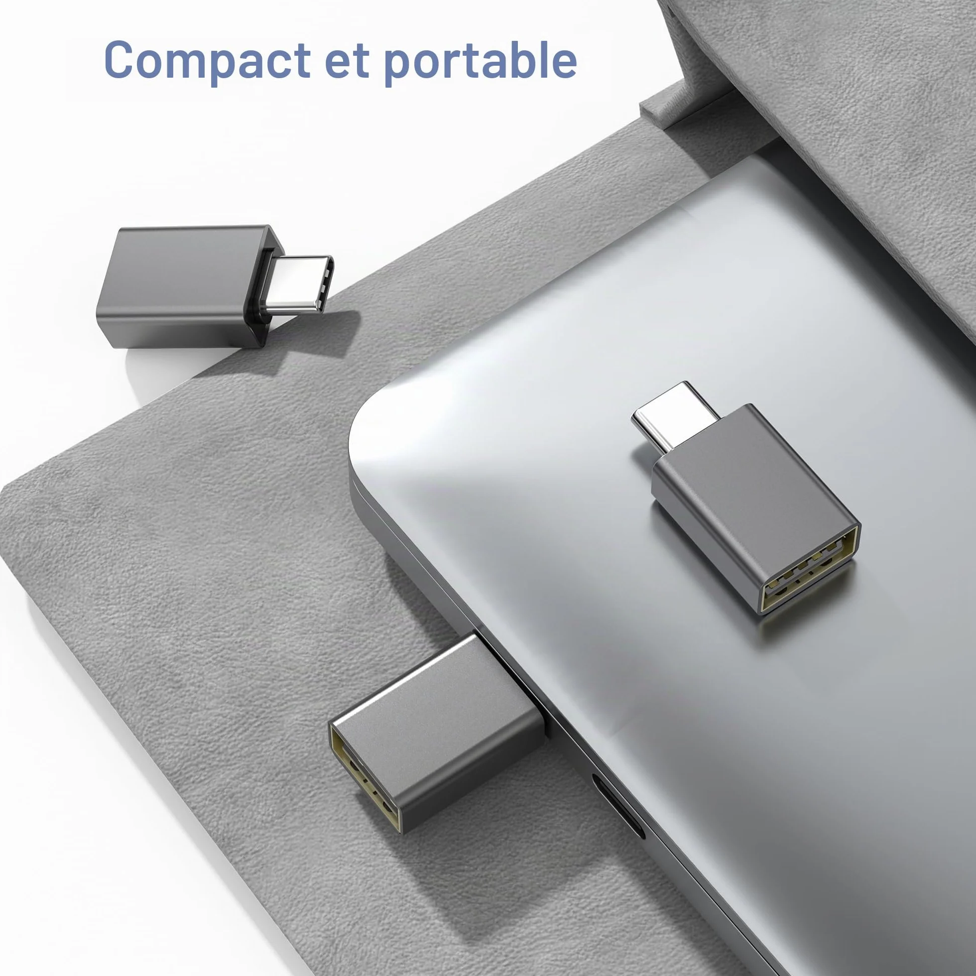 BASESAILOR Adaptateur USB C vers USB 3Pack, Convertisseur USB-C Mâle USB-A 3.0 Femelle, Type C Thunderbolt 4 OTG