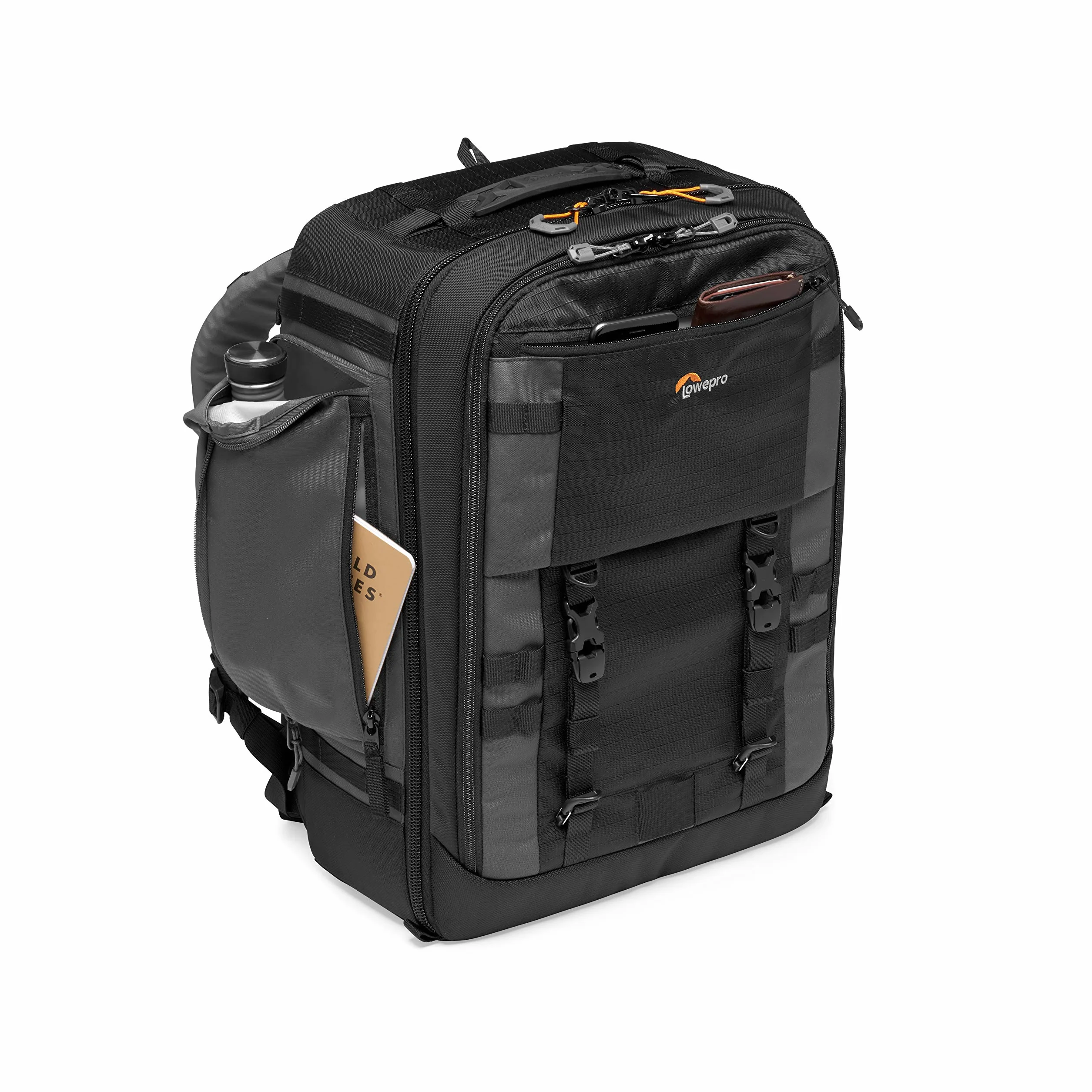 Lowepro Pro Trekker BP 450 AW II - Sac à dos professionnel pour reflex ou sans miroir, avec compartiments maxfit et couverture étanche en noir ou gris foncé