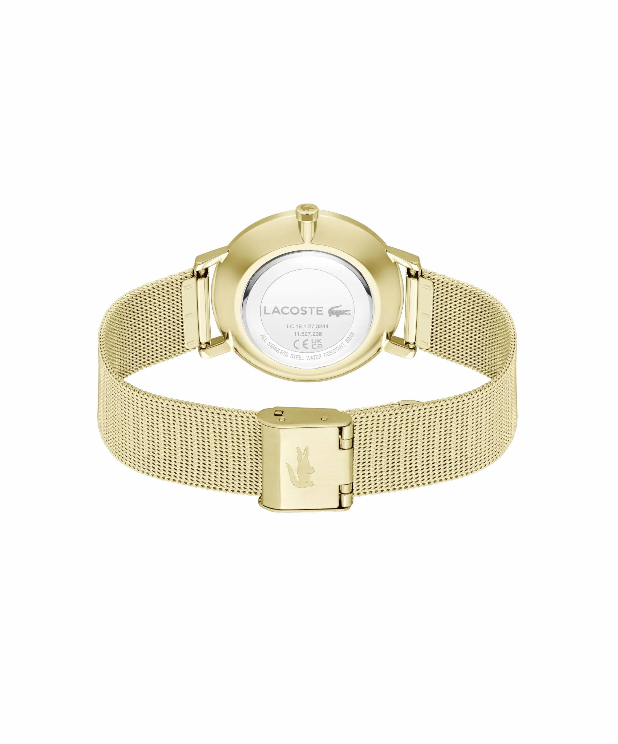 Lacoste Montre Analogique à Quartz Femme Crocorigin Acier Inoxydable Mesh