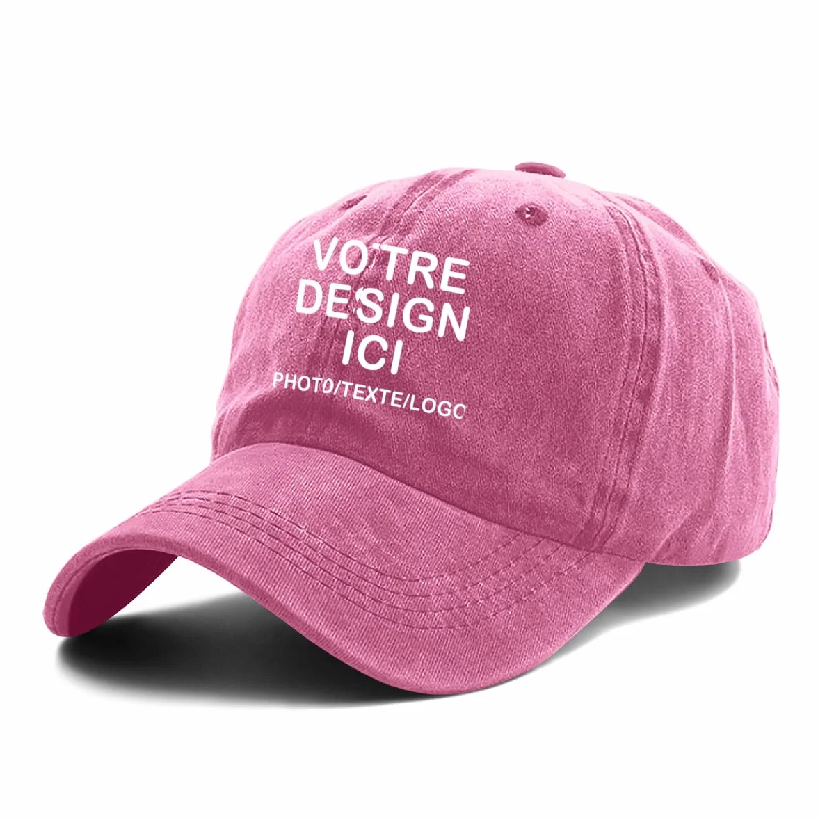 ERICAT Casquette Personnalisable Photo Nom Texte Hommes Femmes