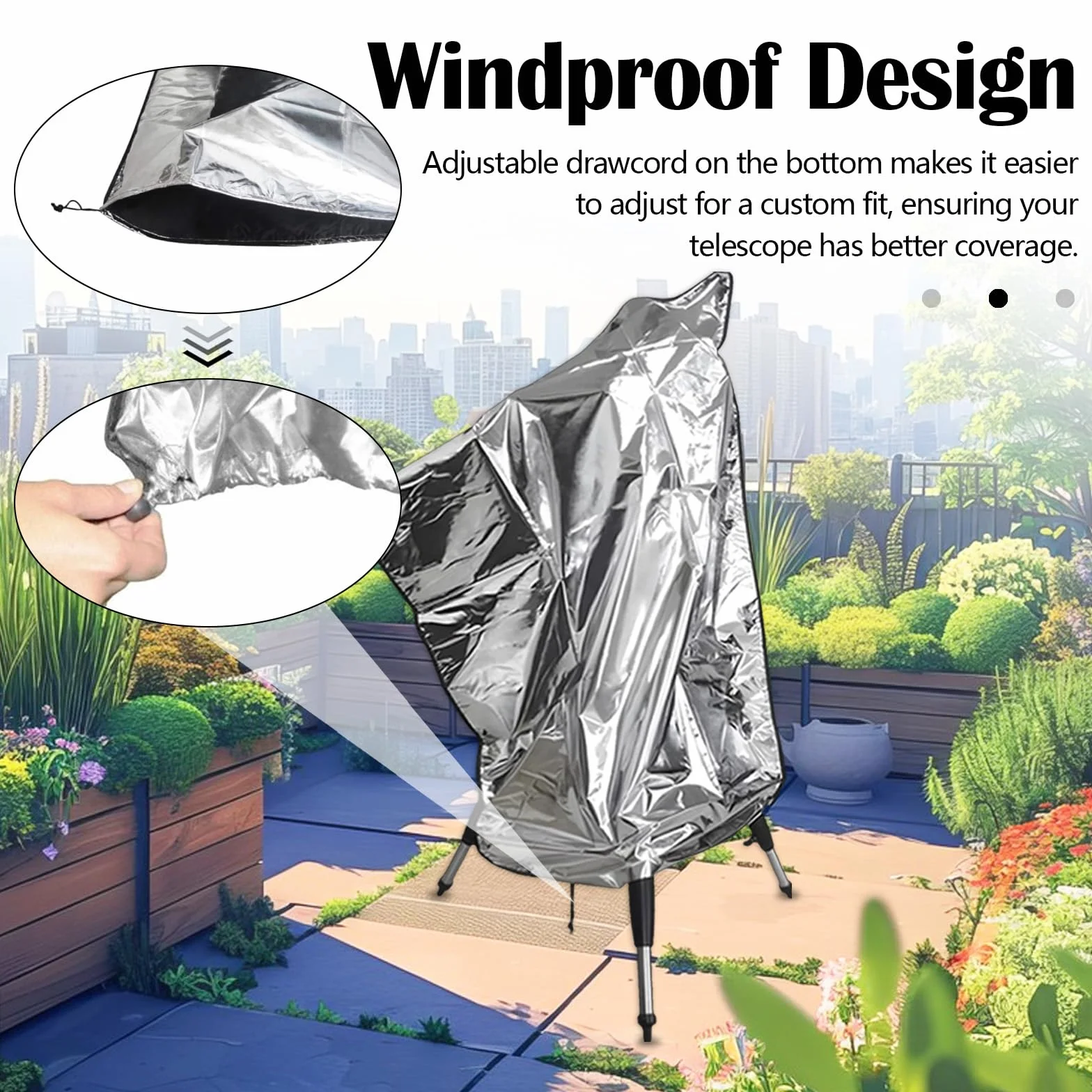 Housse de Protection pour Télescope 420D 120x160cm Extérieur Anti-poussière Imperméable