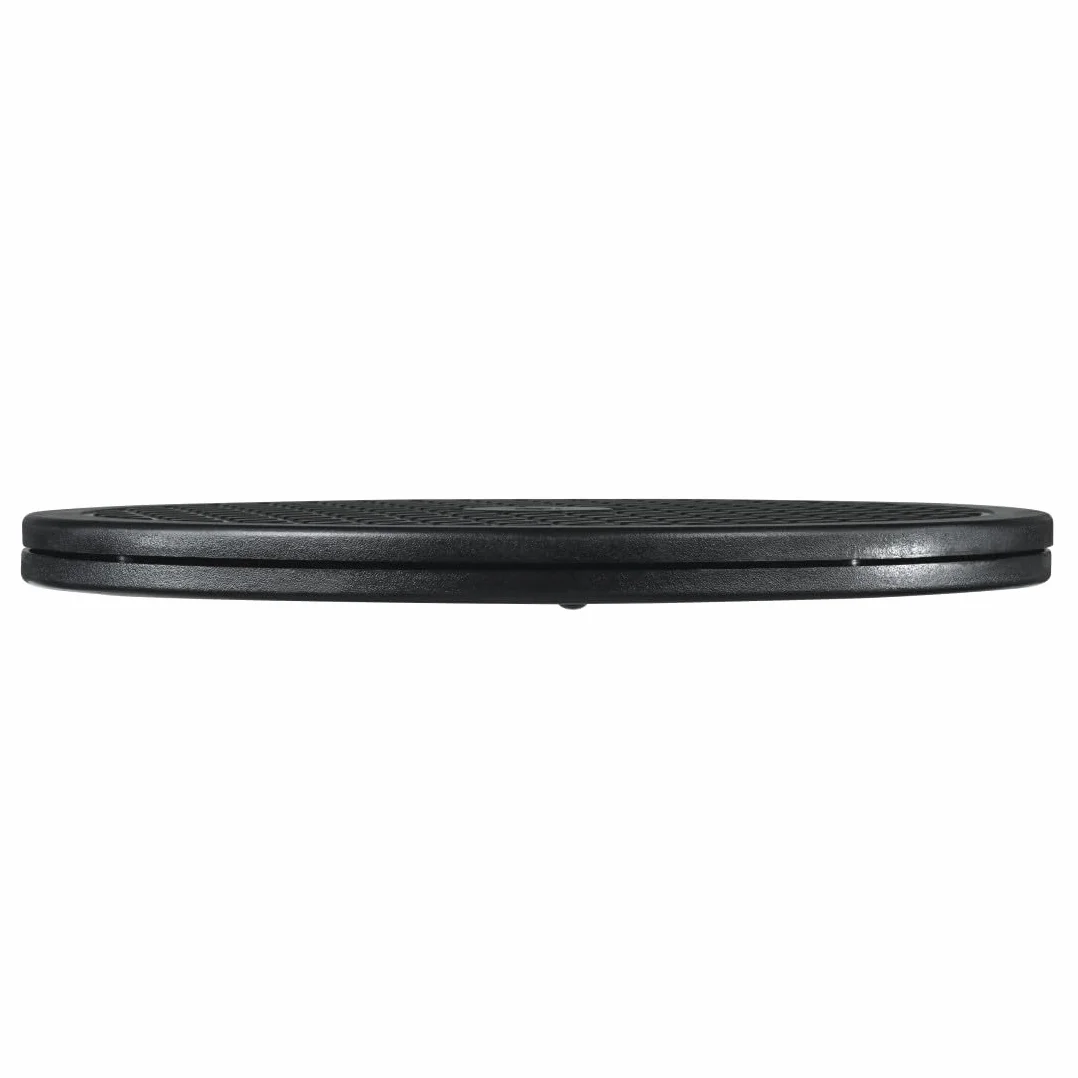 Hama Plateau Tournant Universel Hama 30cm (Plateau Rond Rotatif 360° Multifonction, Taille L, Supporte 80 kg, idéal pour TV, Enceintes, Ecrans, Plantes, Ustensiles de Cuisine, Modelisme) Noir