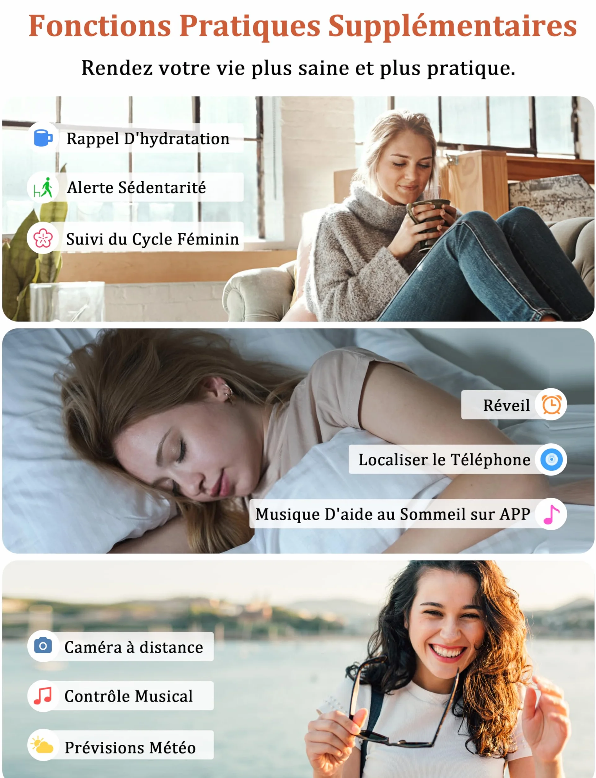 LODIMEKE Montre Connectée pour Samsung Apple Xiaomi, Appel Bluetooth, Montre Étanche Natation IP68, 1,83" Smartwatch Femme Homme, 100+ Sports, Fréquence Cardiaque, Pression, Sommeil, Fitness Tracker