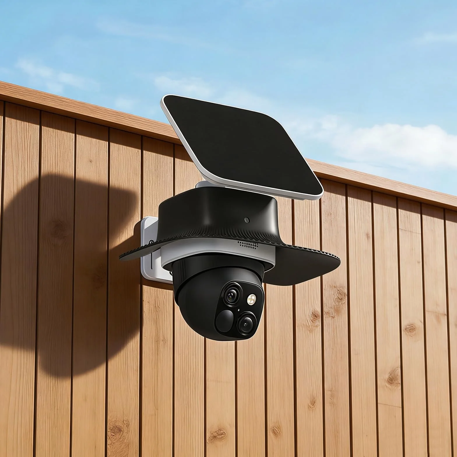 Support Anti-Pluie pour caméra Eufy Security SoloCam S340, Protection Solaire extérieure pour caméra Eufy S340, protège la caméra de la poussière et des Rayons UV