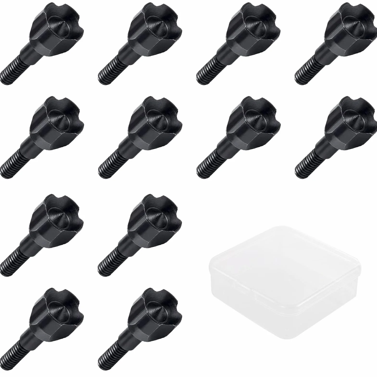 Lot de 12 marteaux à pointe émoussée 125 grains avec étui pour chasse et pratique terrain