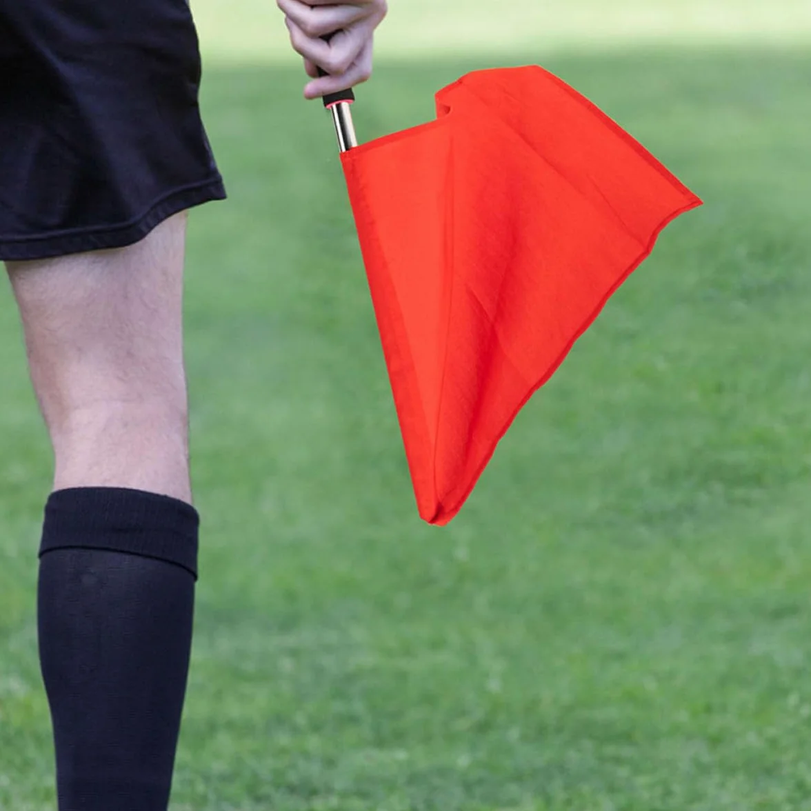 Lot de 4 Drapeaux d'Arbitre de Signalisation de Course en Tissu Résistant Rouge et Vert