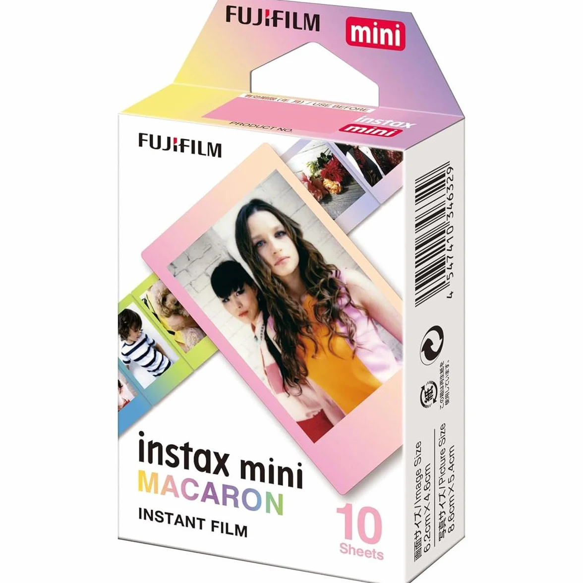 Fujifilm instax Film Mini Macaron 10 Vues Multicolore