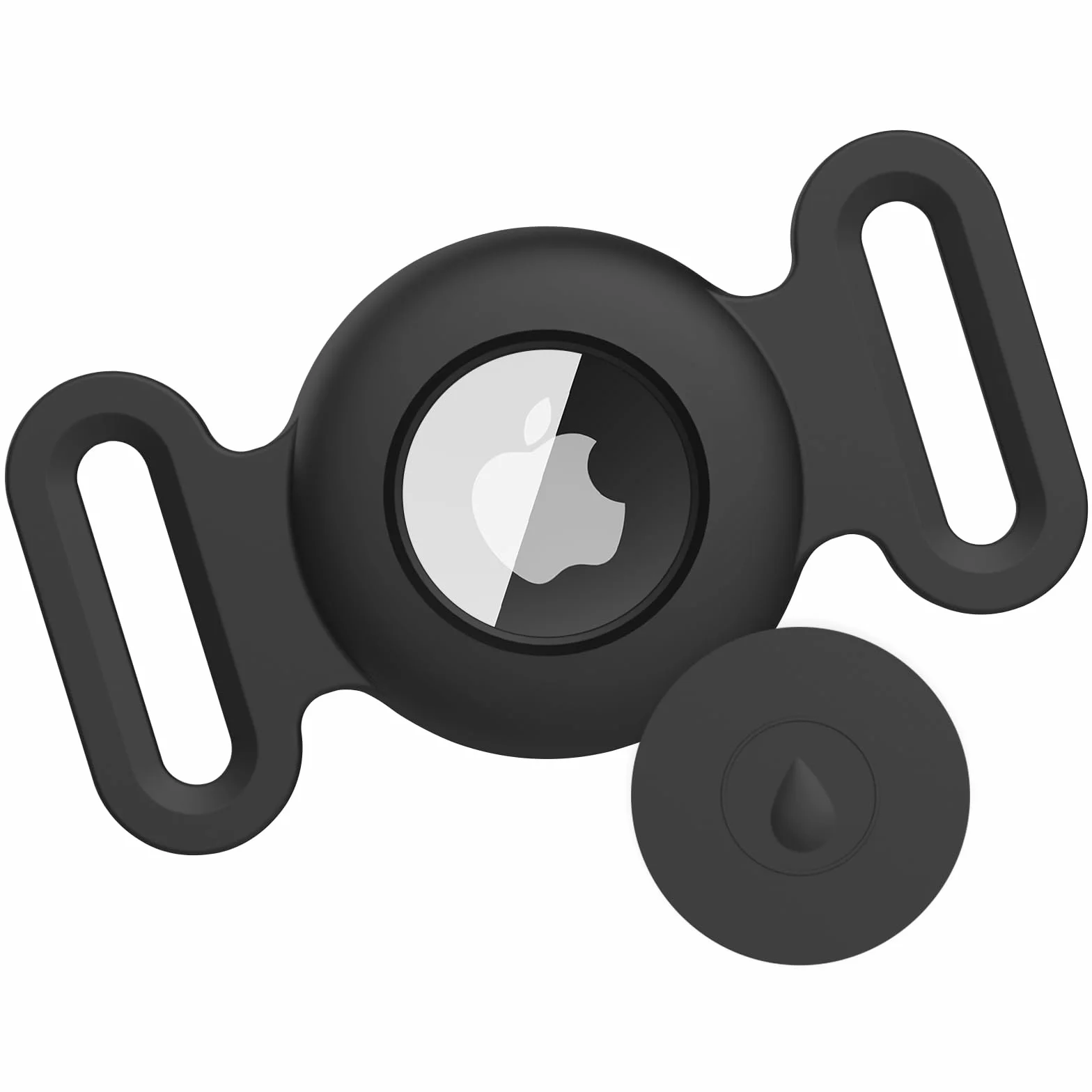 Vancle Airtag Étuis Collier pour Chien et Chat, Coque en Silicone Étanche pour Apple AirTag GPS Finder, 1pc Housse de AirTag Protection pour Pet Colliers de Compagnie Anti-Perte Porte-clés AirTag