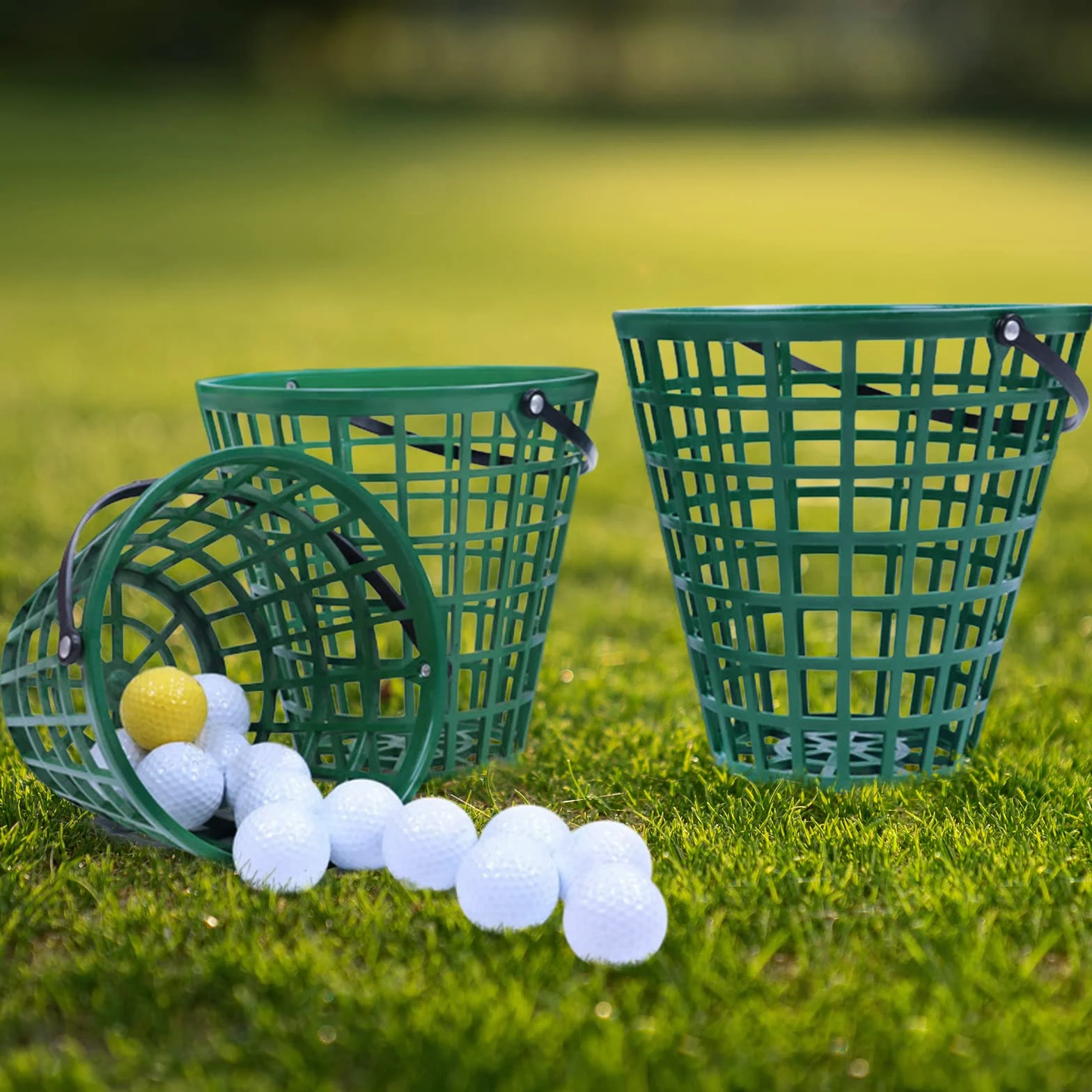 T TOOYFUL Golf Panier Collecte Balles Seau Stockage Poignée 50 Boules