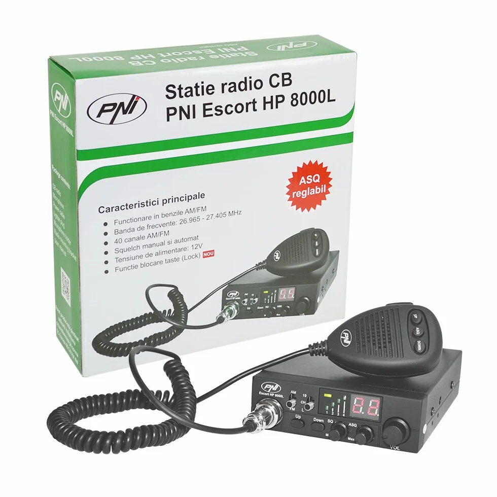 Radio CB CBI Escort HP 8000L ASQ z antenną PNI ML100