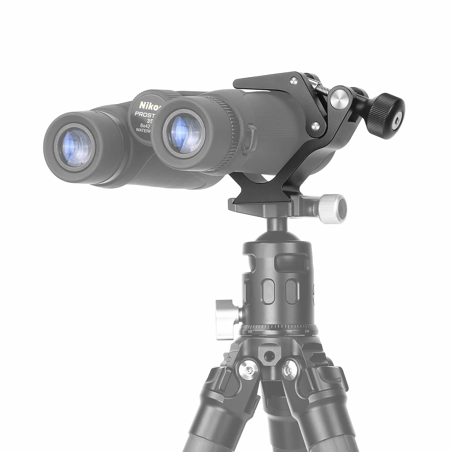 SUNWAYFOTO CC-09 Adaptateur de trépied Universel pour Jumelles avec Adaptateur Arca Swiss Compatible avec Tous Les trépieds 1/4 et 3/8