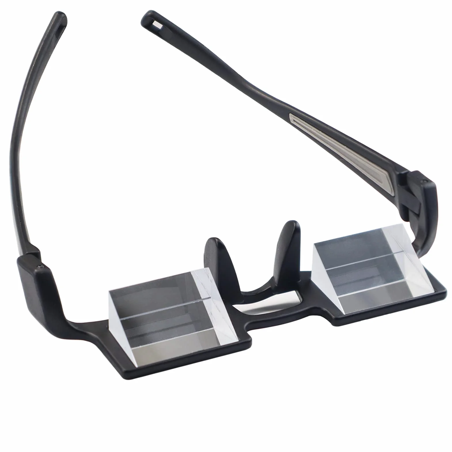 CHANGAR Lunettes à prisme légères Lunettes paresseuses pour lit Lunettes à miroir légères Lunettes de lecture horizontales allongées Vision à 90° Lunettes à prisme pour s'allonger Lire et regarder la