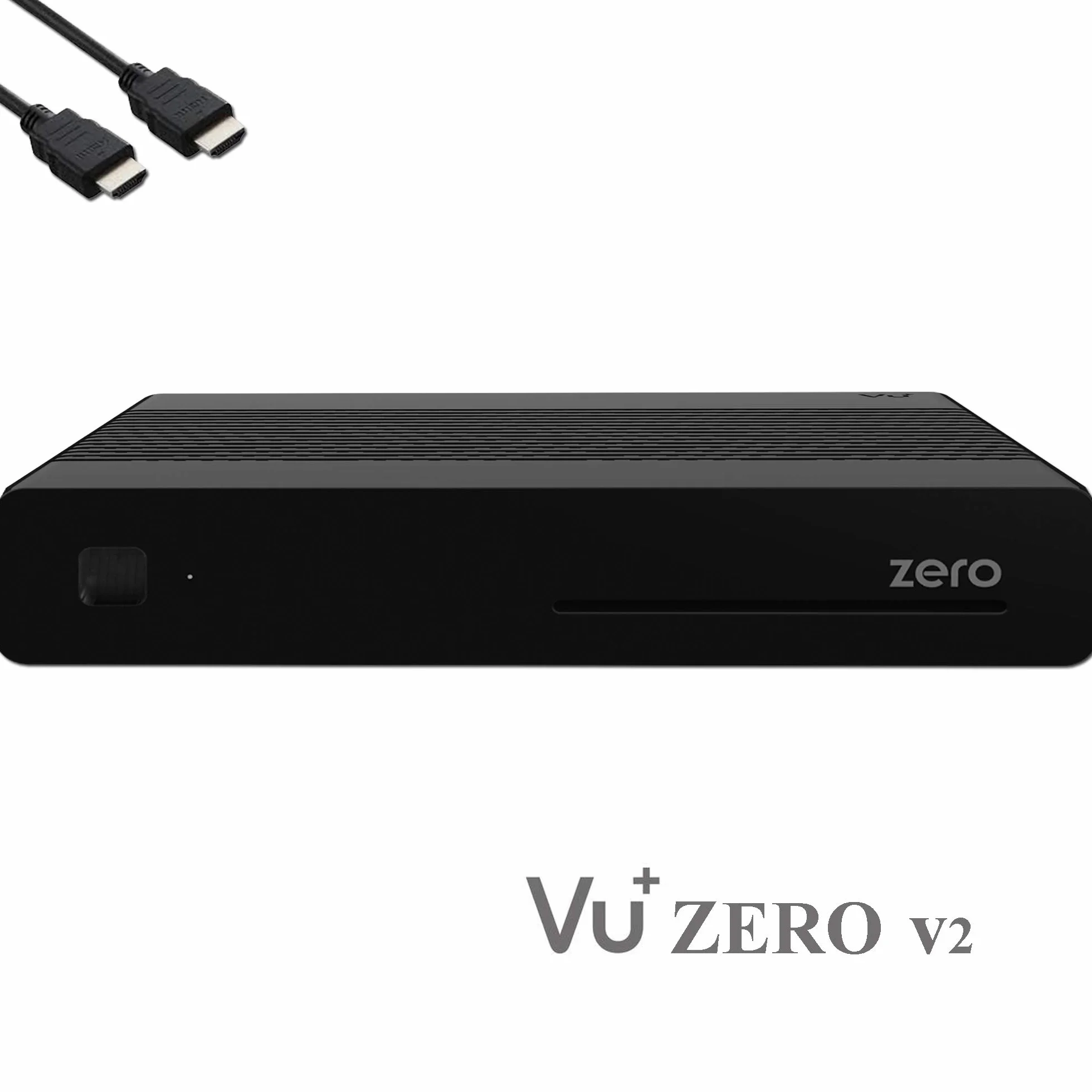 VU+ Zero HW Version 2-1x DVB-S2 Full HD Tuner, E2 Linux, Youtube, récepteur Satellite avec Fonction d'enregistrement, Lecteur de Cartes, multimédia, câble HDMI EasyMouse, clé WiFi 300Mbit, Noir