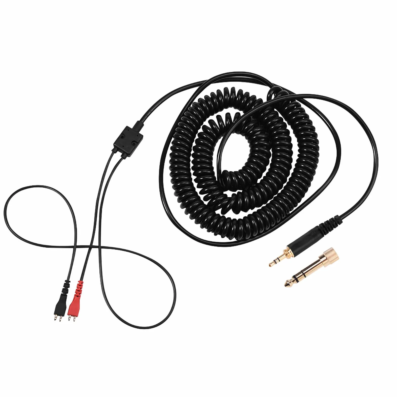 Tbest Hd25 Cable,Cable HD 25,Câble De Casque Enroulé,Câble De Bobine À Ressort De Remplacement pour Écouteurs Hd25/ 560/540/ 480/430