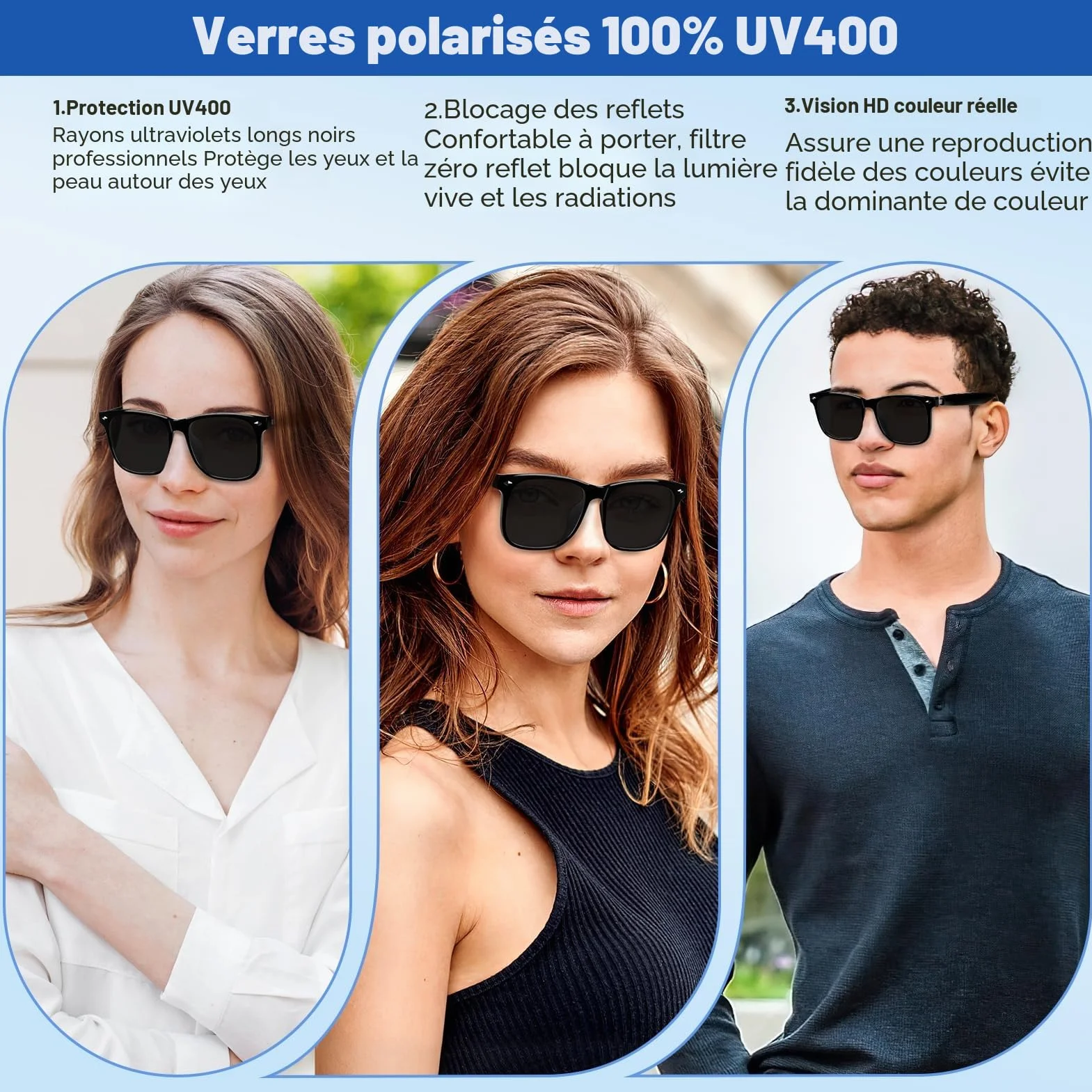 Lunettes intelligentes Bluetooth avec haut-parleur, 115 langues, traduction en temps réel, protection UV, verres polarisés, pour homme et femme, jeux, réunions, voyages