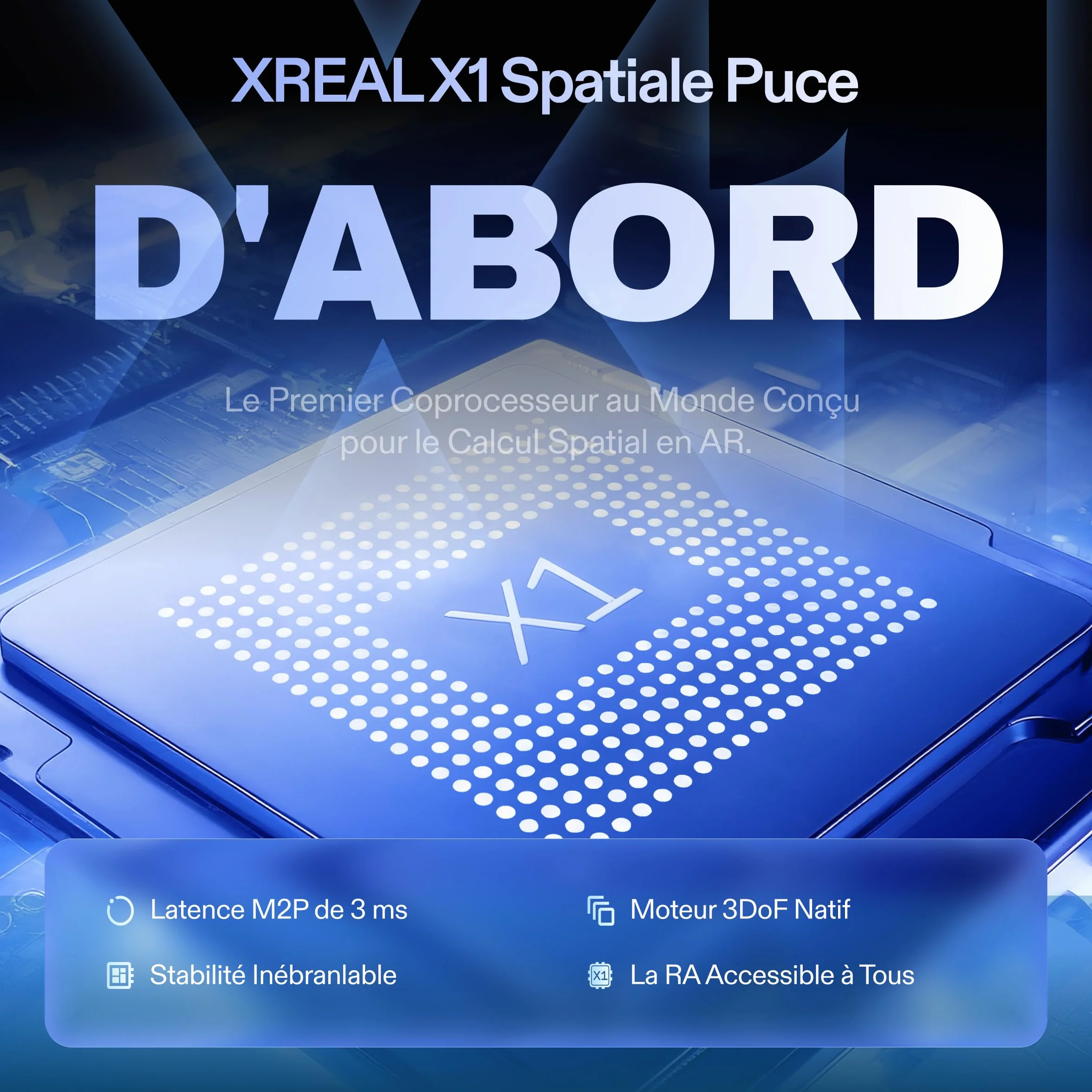 XREAL 1S AR/XR Lunettes, Lunettes de Réalité Augmentée avec Écran Virtuel 500", 52° FOV, 3DoF Natif, Real 3D, X1 Puce, Compatibles USB‑C DisplayPort Appareils, iPhone 17/16/15, Console ROG/SteamDeck
