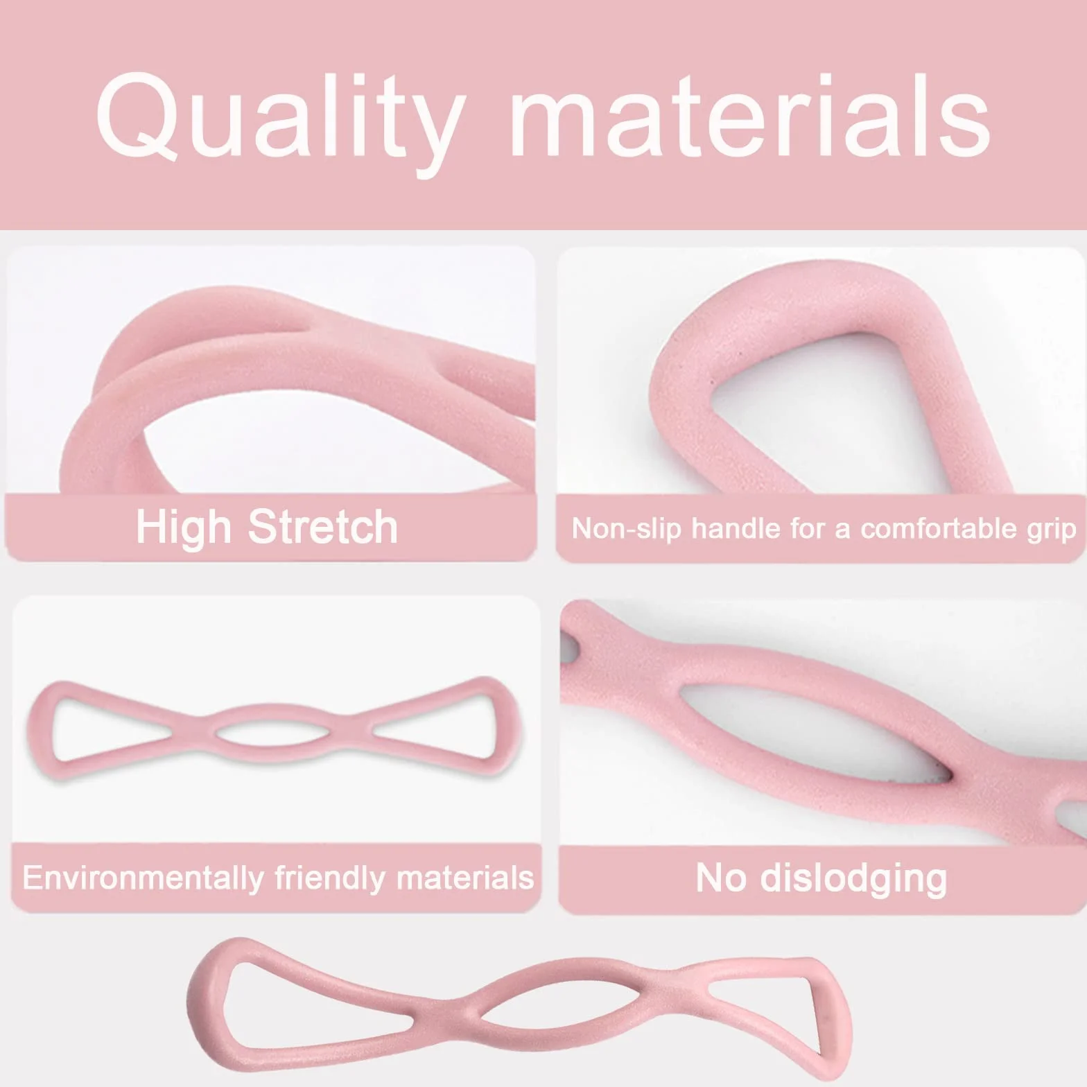 Bande Elastique Musculation 8-Shape Resistance Fitness Expander pour Pilates Yoga Squats