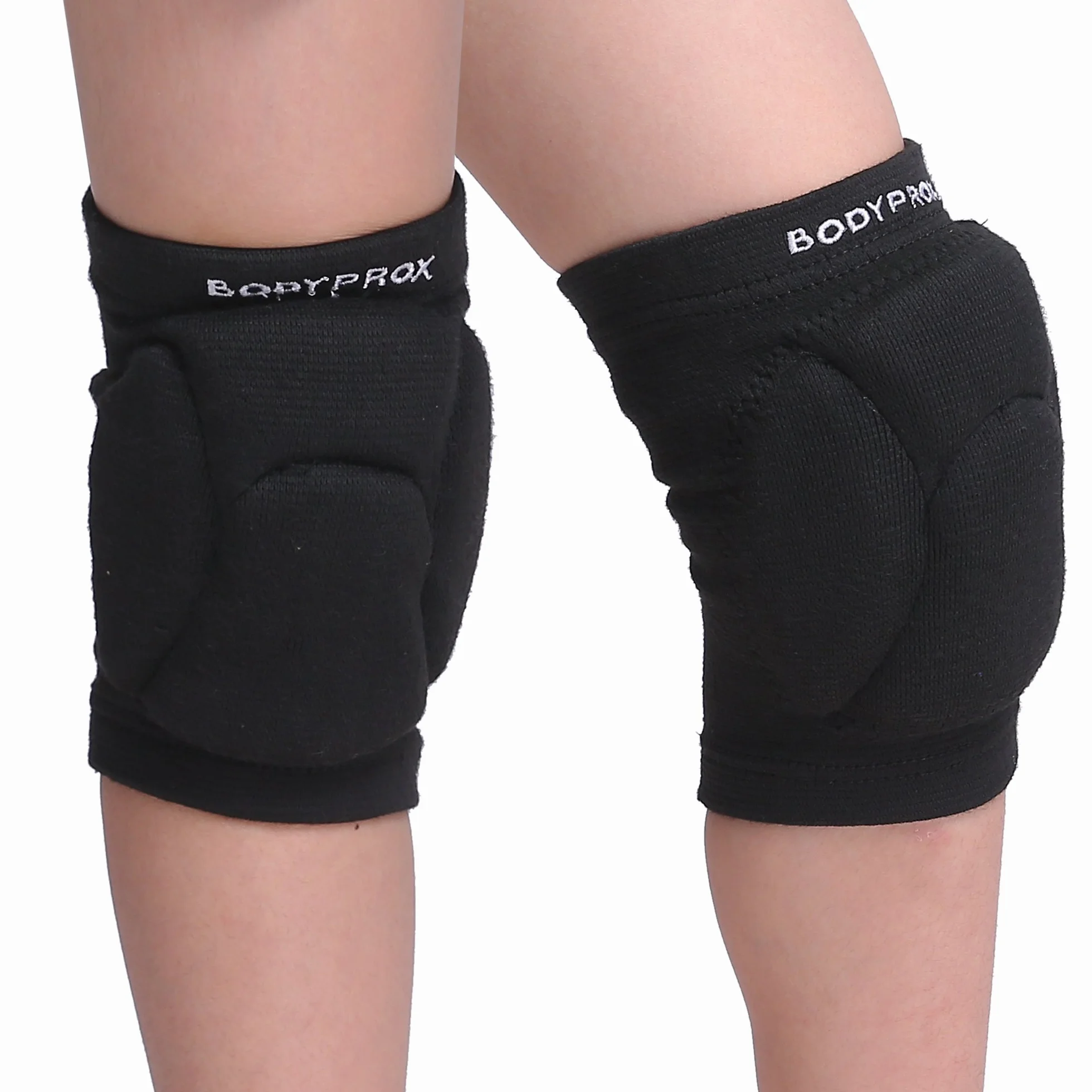 Bodyprox Genouillères de volleyball pour jeunes adolescents 1 paire Noir 13-18 Years