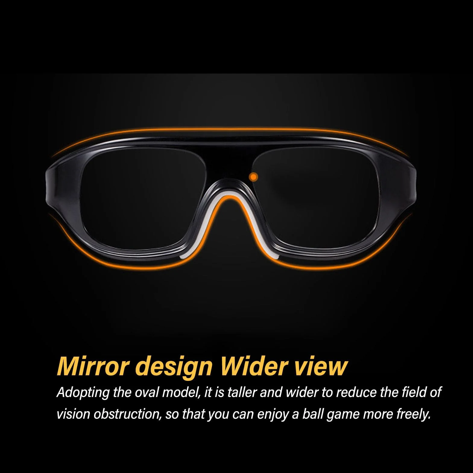 Lunettes de Sport Myope Polycarbonate Anti-Choc pour Football Basket-Ball Cyclisme