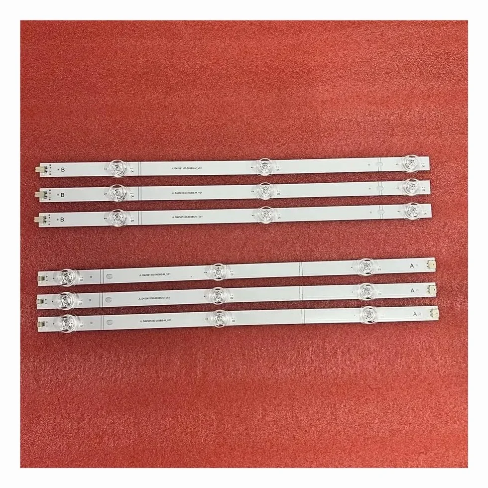 Bande LED Hisense 43A66G 43C350KE 43A6BG 43A6K 43A53FEVS 43A6GTUK 43A6B9TUK 43A63H 43A6CG 43A6GIL Barre Lumineuse Kit 3pcs