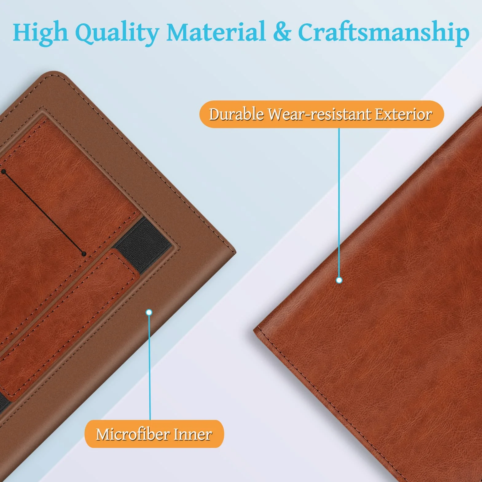 FINTIE Étui pour 6" Kindle (11e Génération, Modèle 2024/2022), Coque Fixation à Béquille Housse avec Fente pour Carte et Dragonne, Veille/Réveil Automatique, Marron Vintage