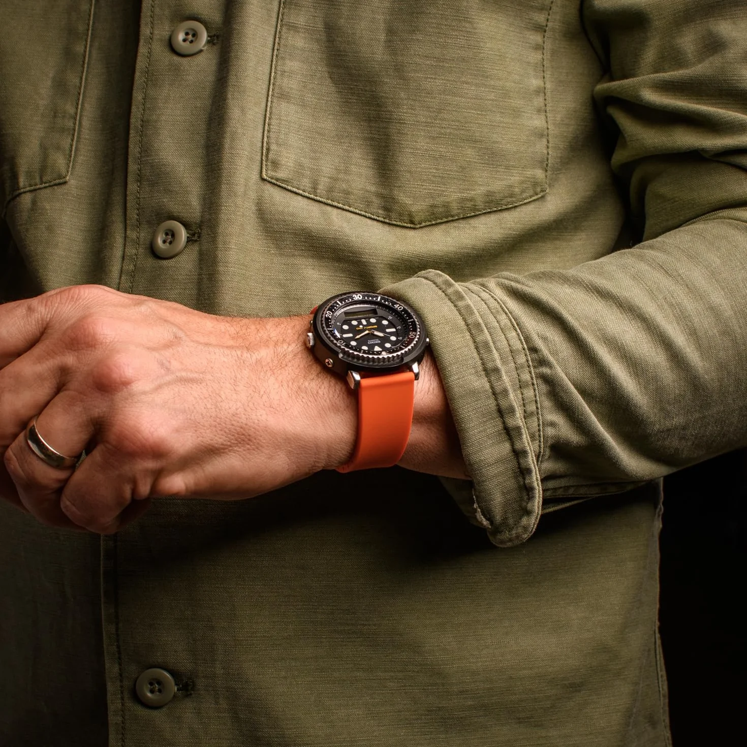 Archer Watch Straps - Bracelet de montre en silicone à libération rapide sur mesure
