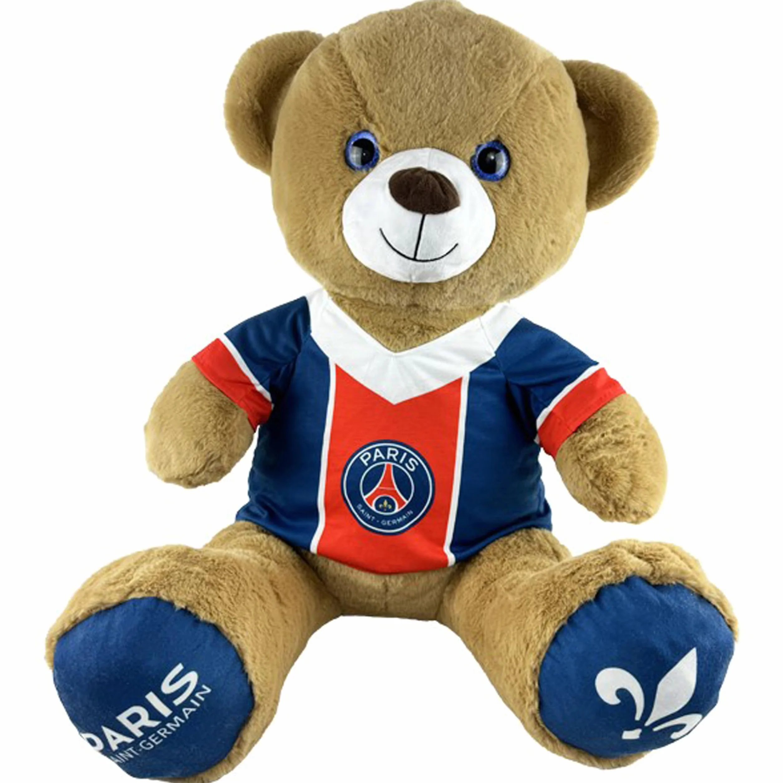 Peluche PSG Ours Maillot 28 cm Officiel Paris Saint Germain