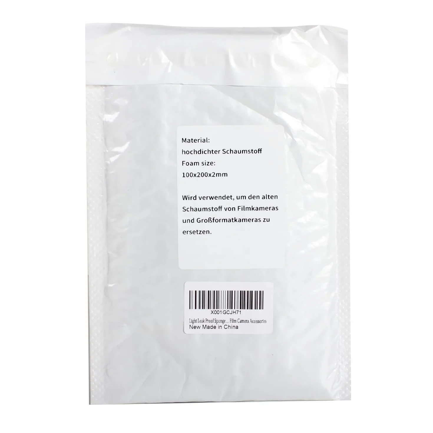 eTone Éponge anti-fuites légère en mousse haute densité pour appareil photo 120/135, 2 mm