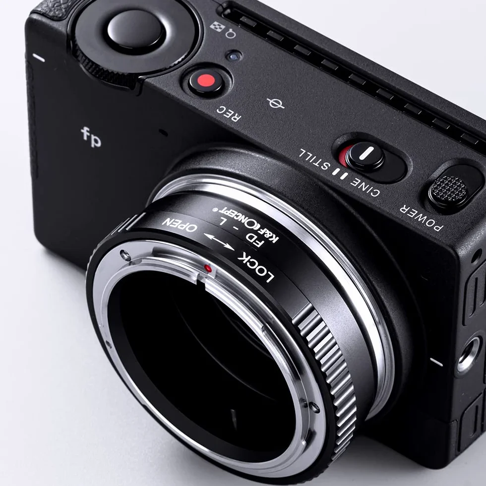K&F CONCEPT Bague d’Adaptation Compatible avec Utiliser Objectifs compatibile Con Canon FD sur Appareils Photo L, Bague Adaptatrice Manuelle FD-L