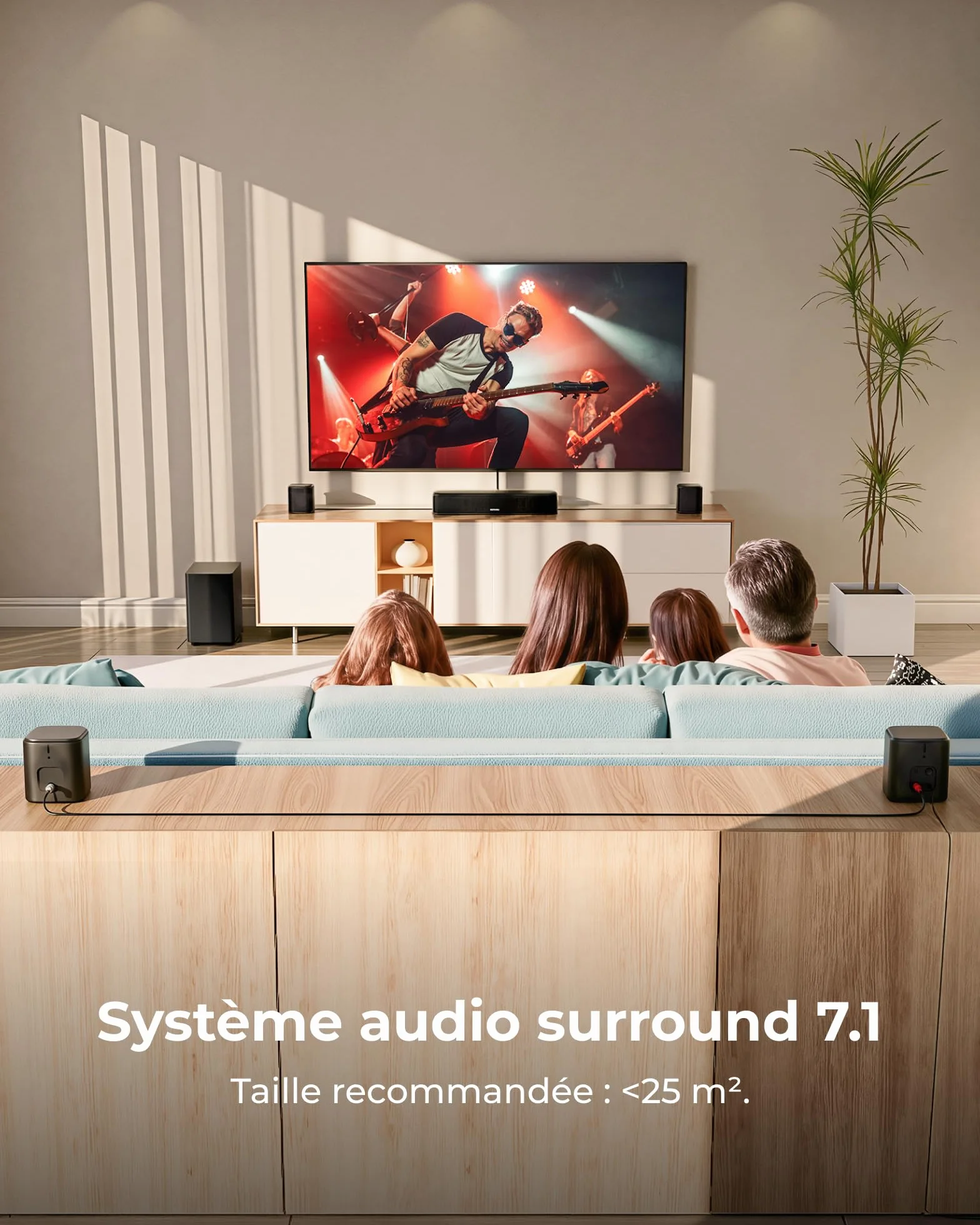 ULTIMEA Aura A40 Pro 7.1ch Barre de Son TV Surround 330W HDMI Arc Bluetooth 6.0