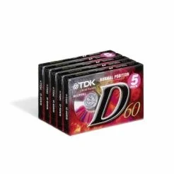 Cassette audio TDK 5 x D-60 (60 minutes)