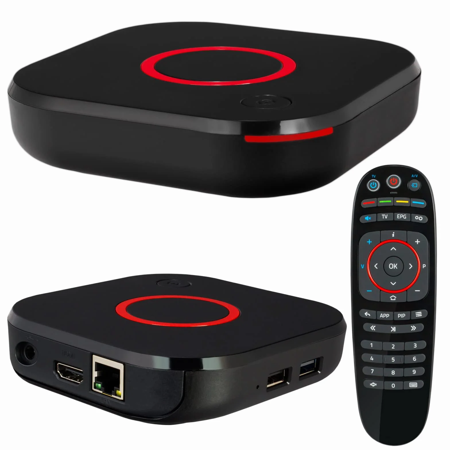 MAG 544w3 Original Infomir & hb-digital Set Top Box 4K Lecteur multimédia Récepteur TV Internet UHD 60FPS 2160p@60 FPS HDMI 2.1 Support 4K et HEVC USB3.0 4X Arm Cortex-A35 + câble HDMI
