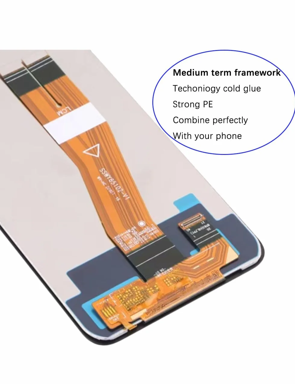 Écran pour Samsung Galaxy A03s A037F A037F/DS A037M Écran LCD de Rechange Assemblée réparation Kit(Non pour A037G)