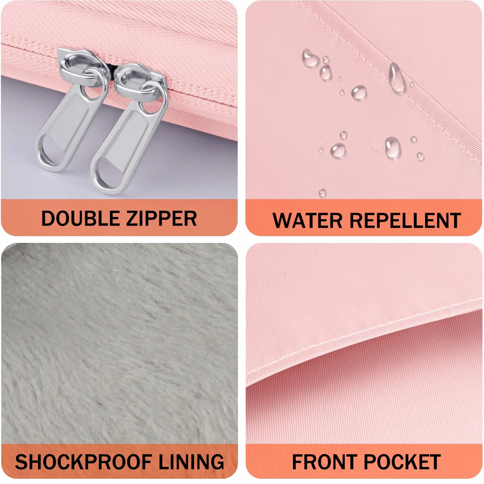 HoYiXi Housse Universel pour 7" Kindle Paperwhite/Colorsoft 2024 Compatibility 6.8" Paperwhite 2021 and 6"-6.8" Kobo/Tolino/Sony EReader with Anti-Drop Android Tablet Sleeve Case,Rose