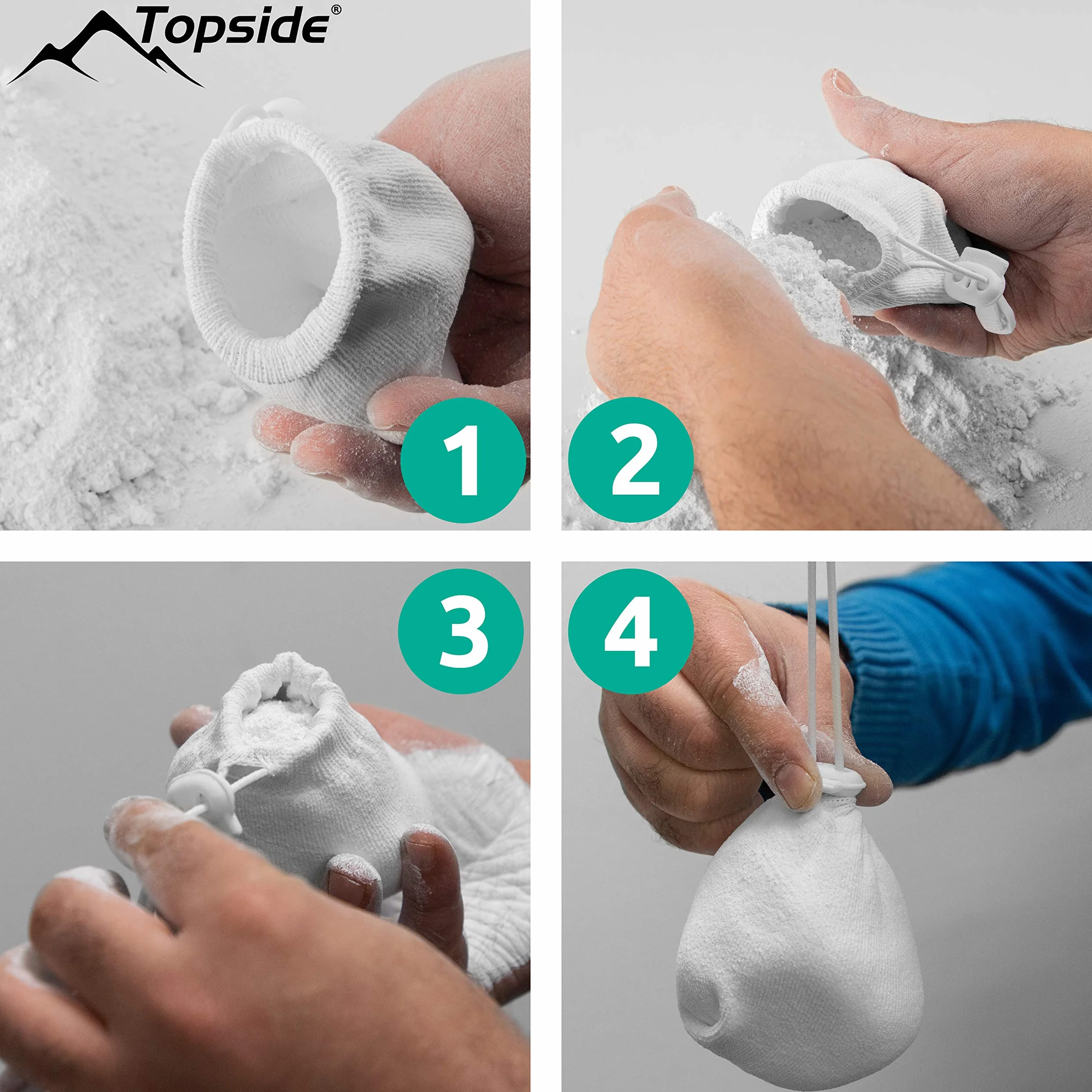 TOPSIDE Boule de Magnésie Rechargeable 56g pour Carbonate de Magnésium