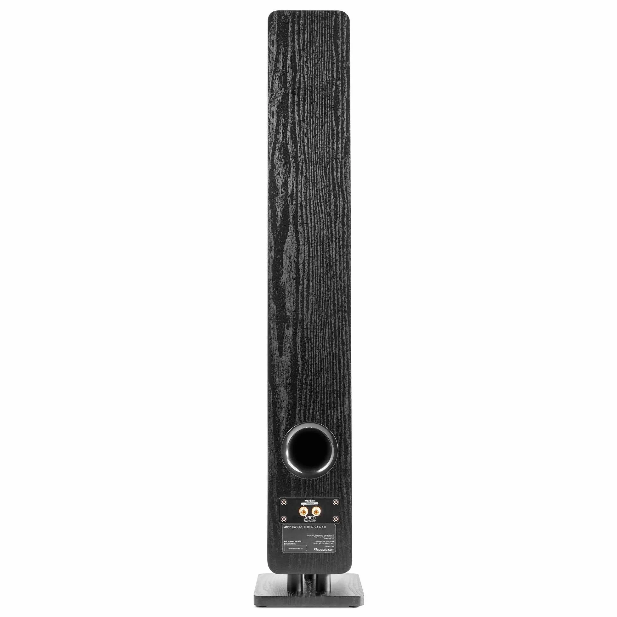 Audizio ARCO Tour de Son Hi-FI Stéréo 320W Noire - Pack Enceintes Colonnes Active + Passive avec BT, USB et Optique Tour de Son Design pour Salon, TV et Musique
