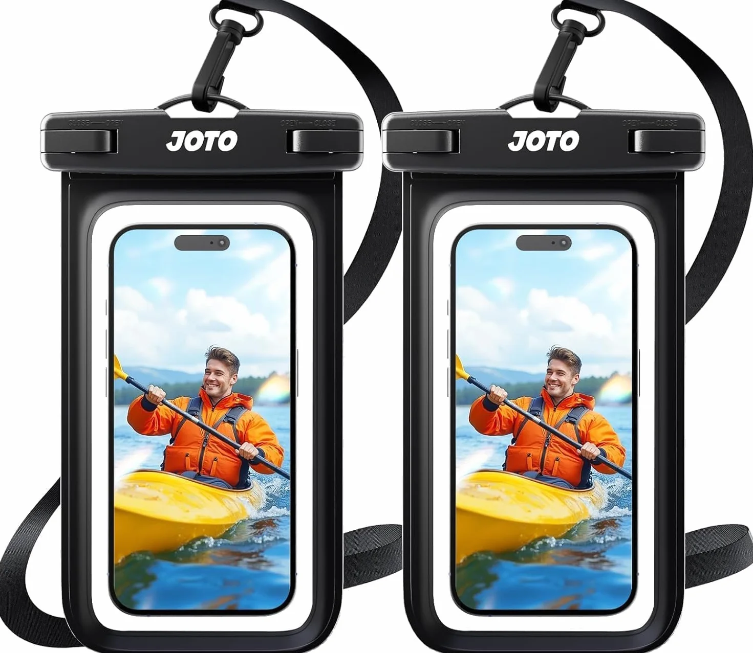 JOTO Housse Étanche Smartphone IPX8 7 Pouces Noir