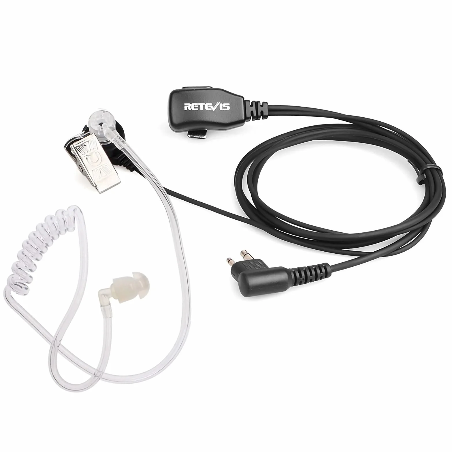 Retevis Oreillette Talkie Walkie 2 Broches Casque Écouteur Compatible Motorola CP040 DP1400 GP68 GP88 GP2000 GP300 CT150 Pro1150 XTN446 SP10 SP21 HYT TC-500 TC-600