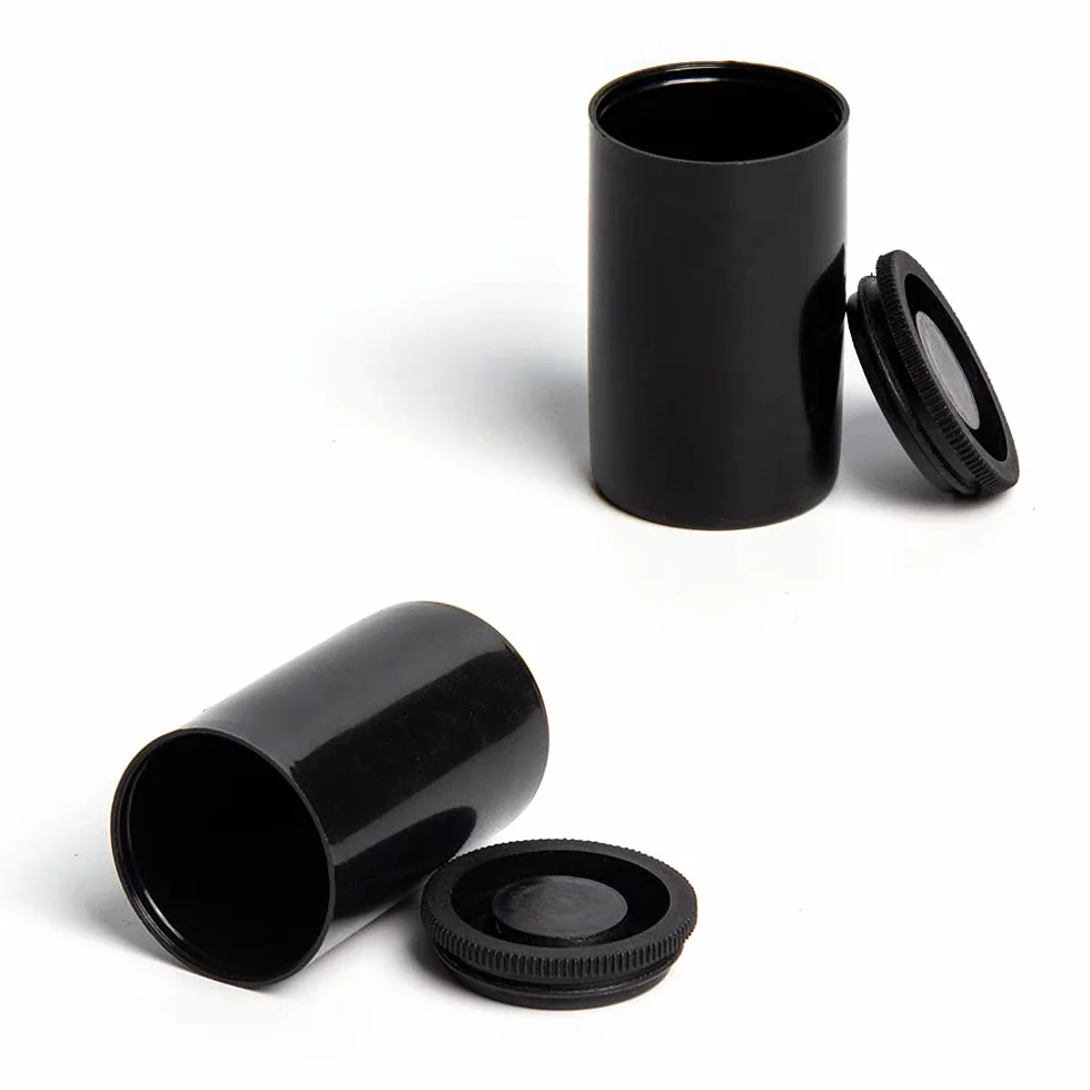 LanYing Lot de 10 Boîtes Pellicule Photo d'un Cylindre de Film de Caméra en Plastique de 35mm pour Geocaching ou Les Petits Produits de Stockage RZ011-Noir